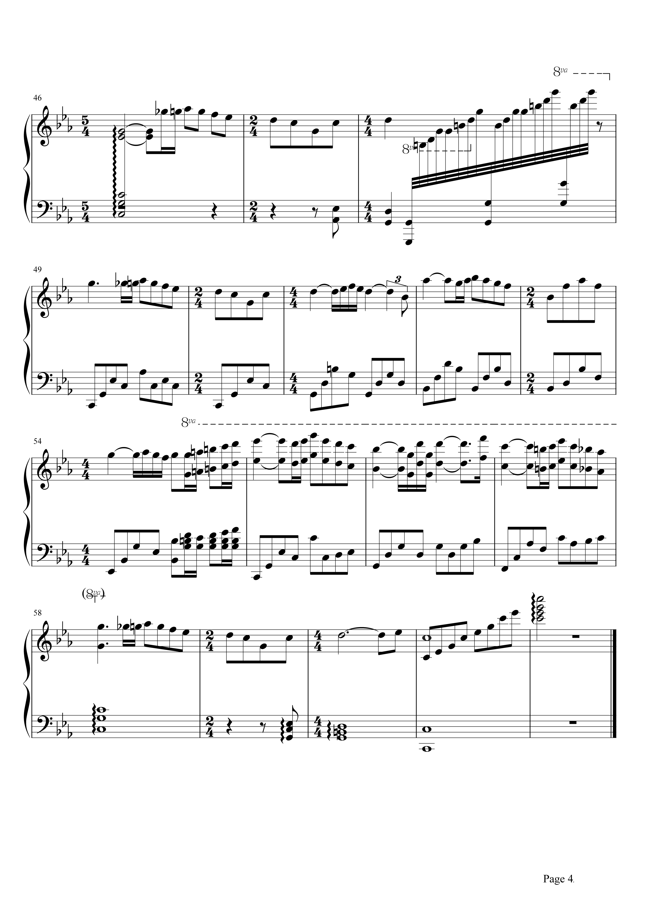 爱的协奏曲钢琴谱 理查德克莱德曼一首表达爱的钢琴曲4