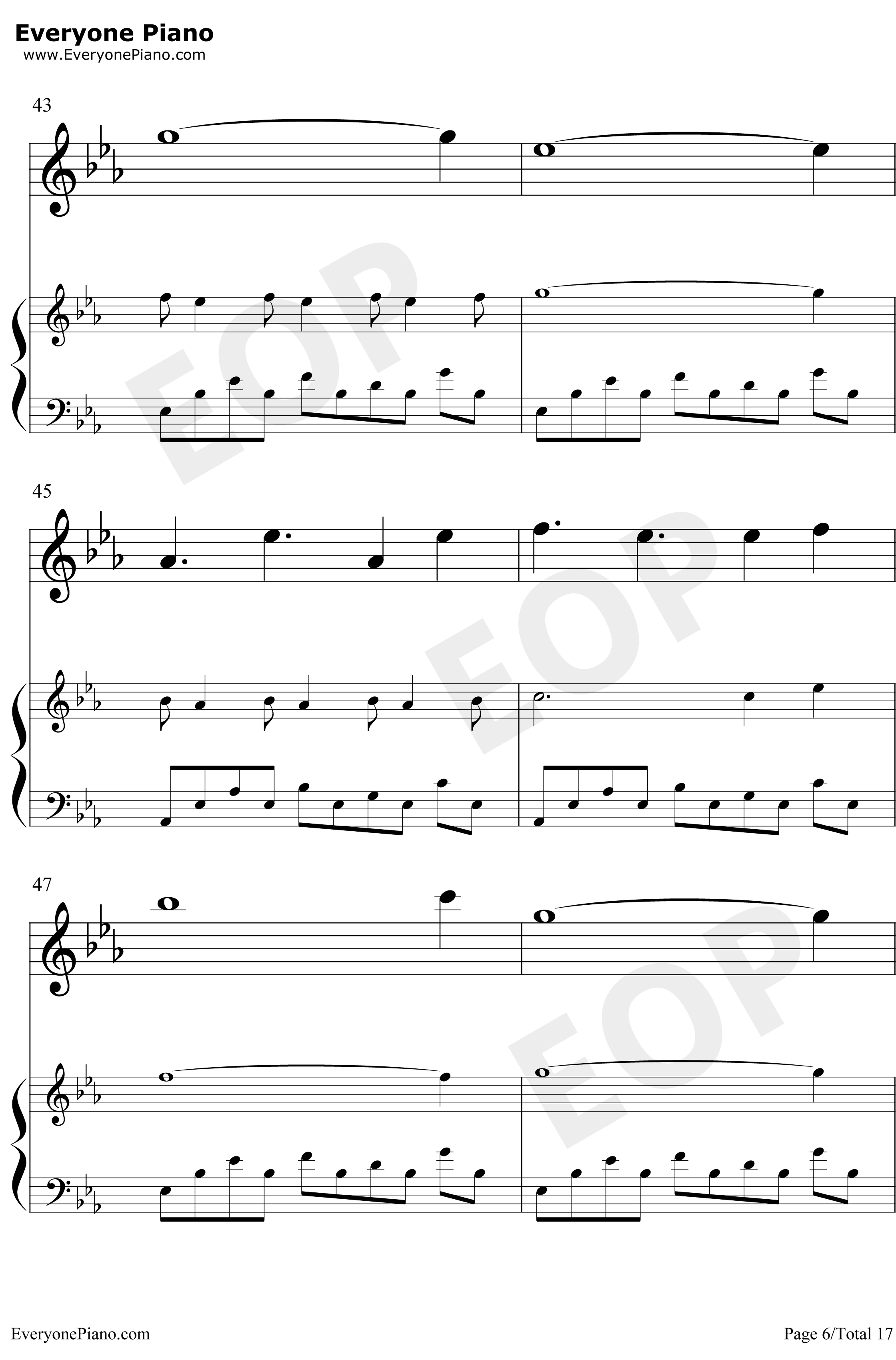 Wind钢琴谱-BrianCrain6
