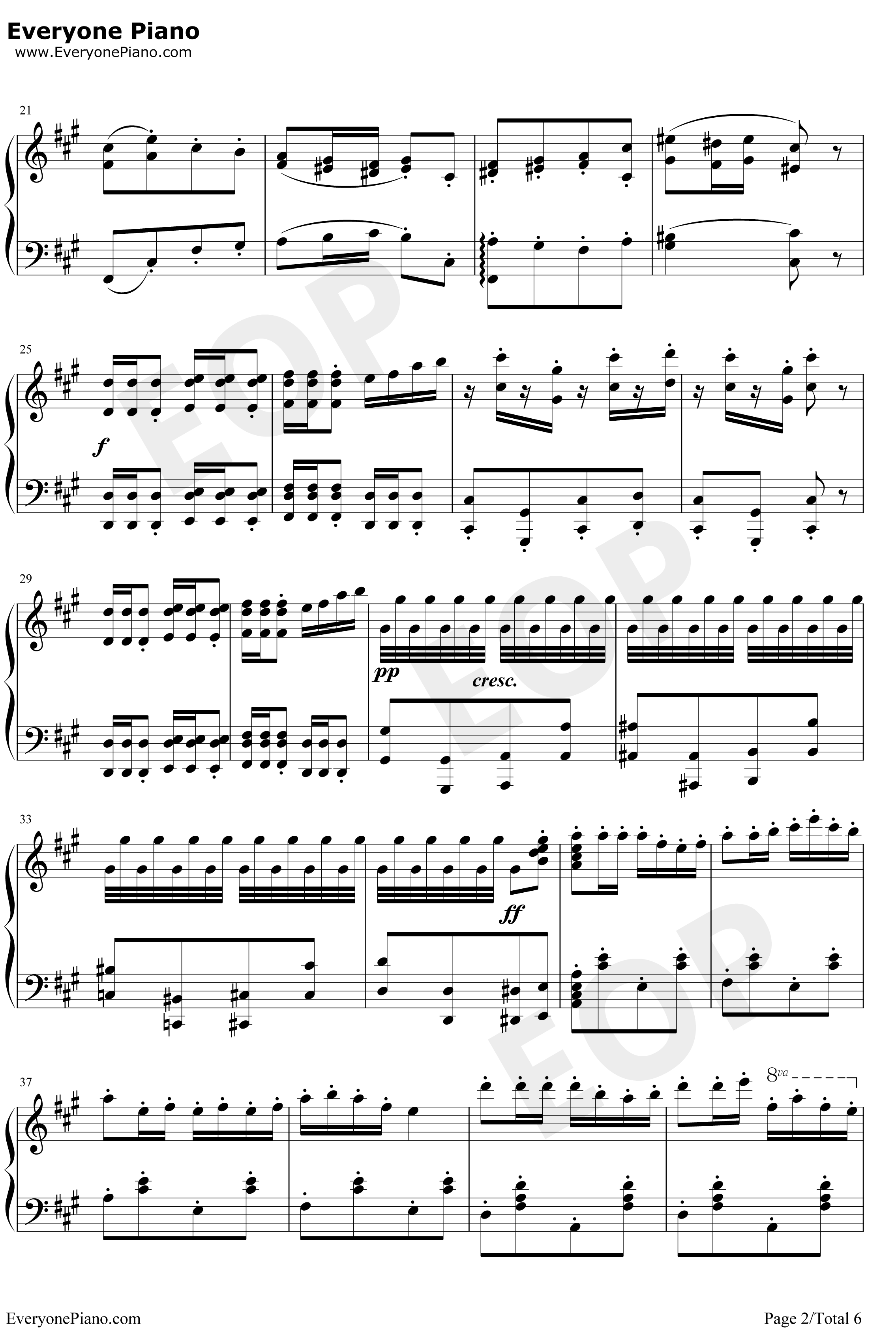 卡门序曲钢琴谱-比才-朝鲜风格2