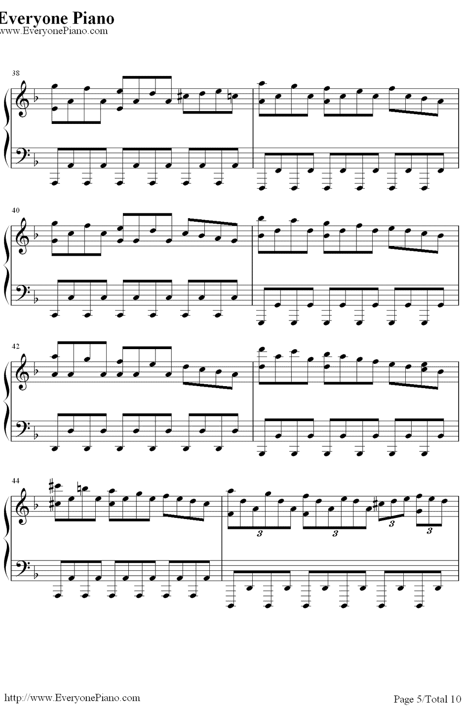 亨德尔的萨拉班德（Handel'sSarabande）钢琴谱-马克西姆MaksimMrvica5