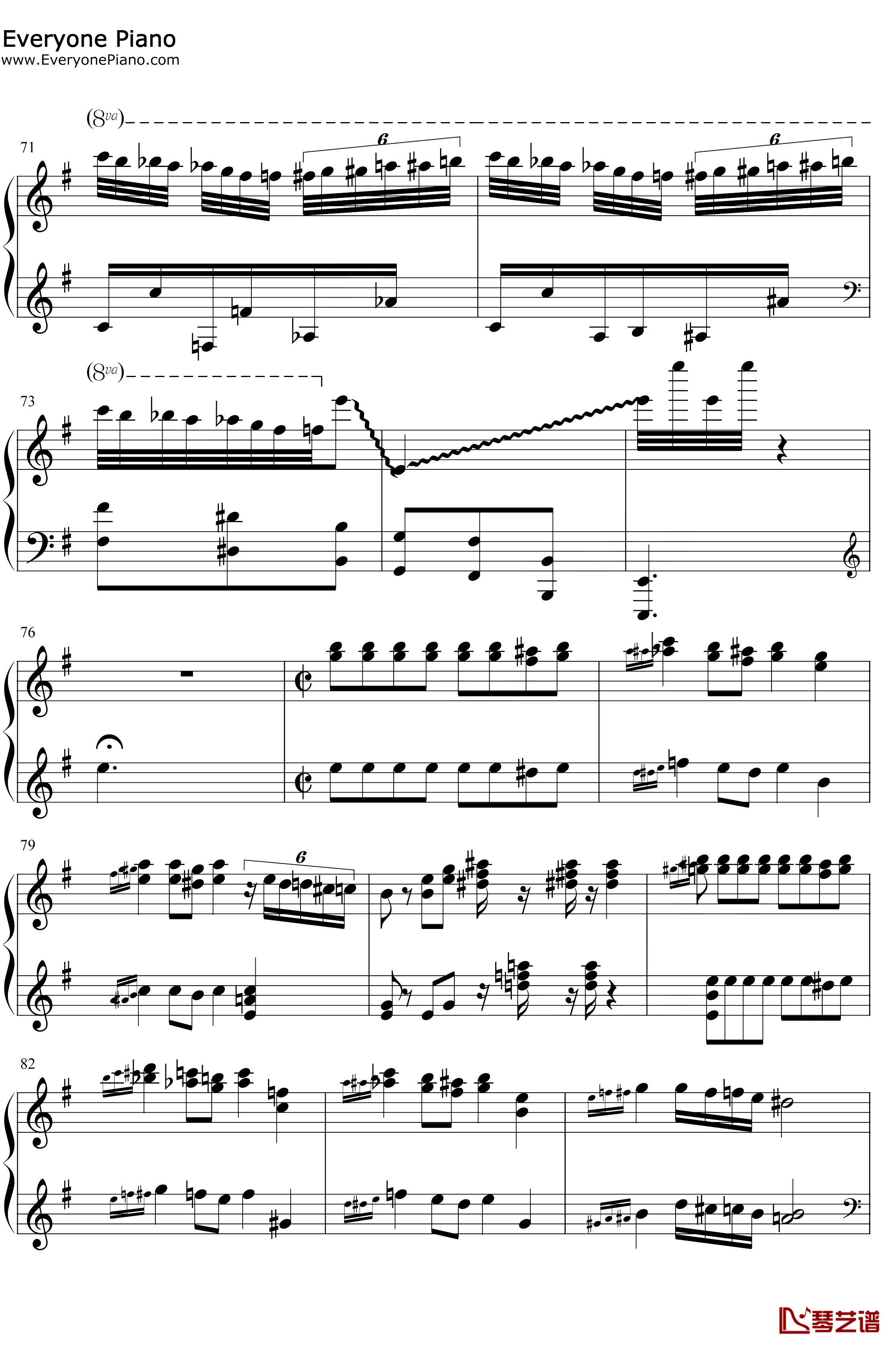 Hedwigs Theme完整版钢琴谱-John Williams-海德薇格主题曲-哈利波特主题曲5