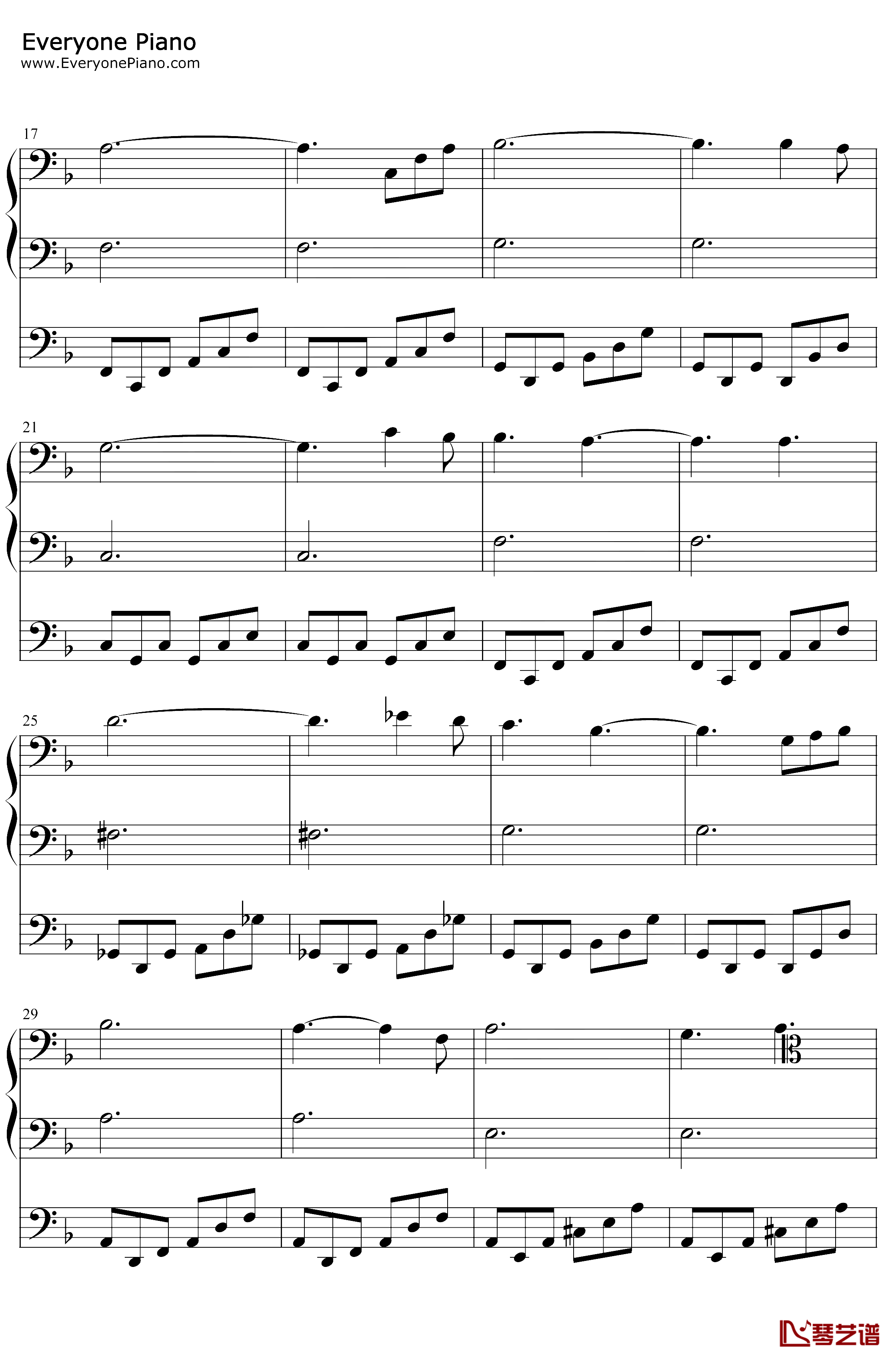 Moderato钢琴谱-S.E.N.S.-xxxHOLiC插曲2