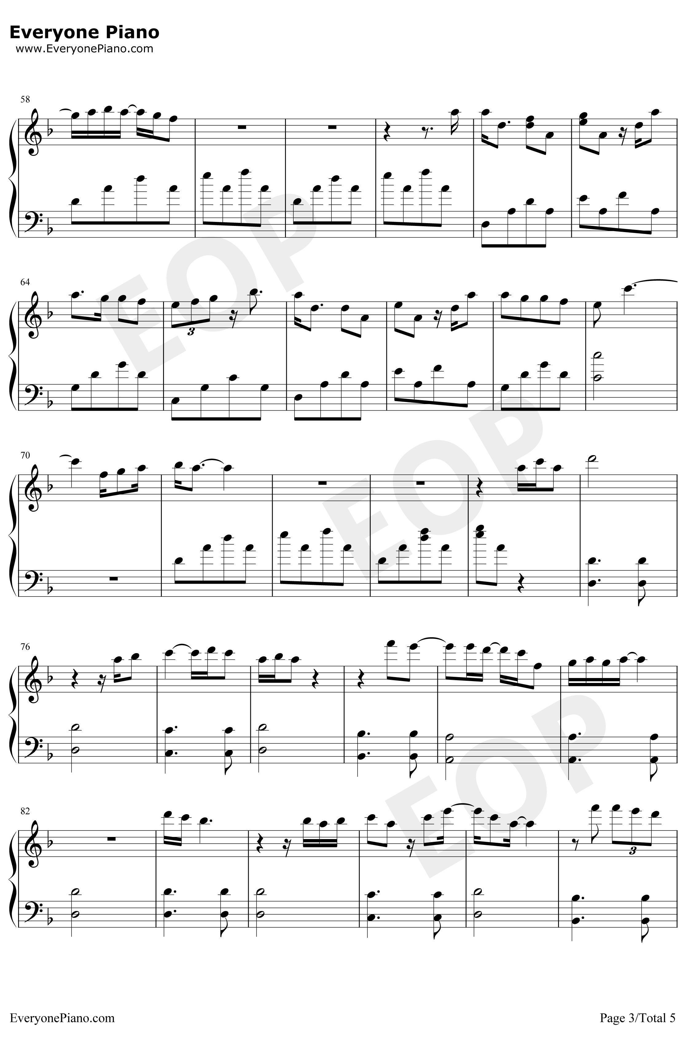 Lady钢琴谱-KennyRogers3