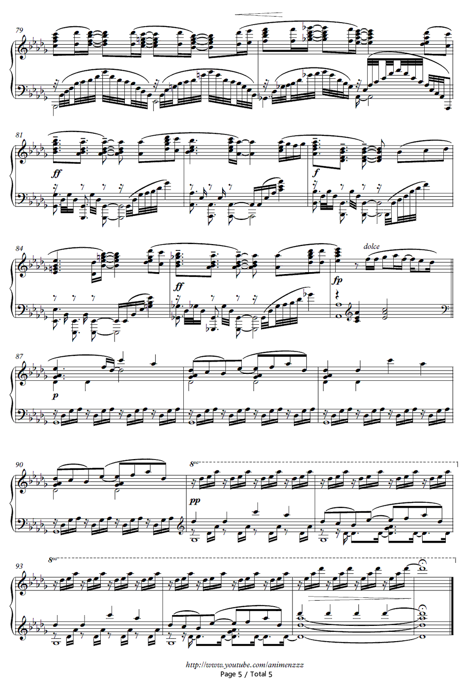 EONIAN钢琴谱-ELISA-イオニアン-乐园追放主题曲5