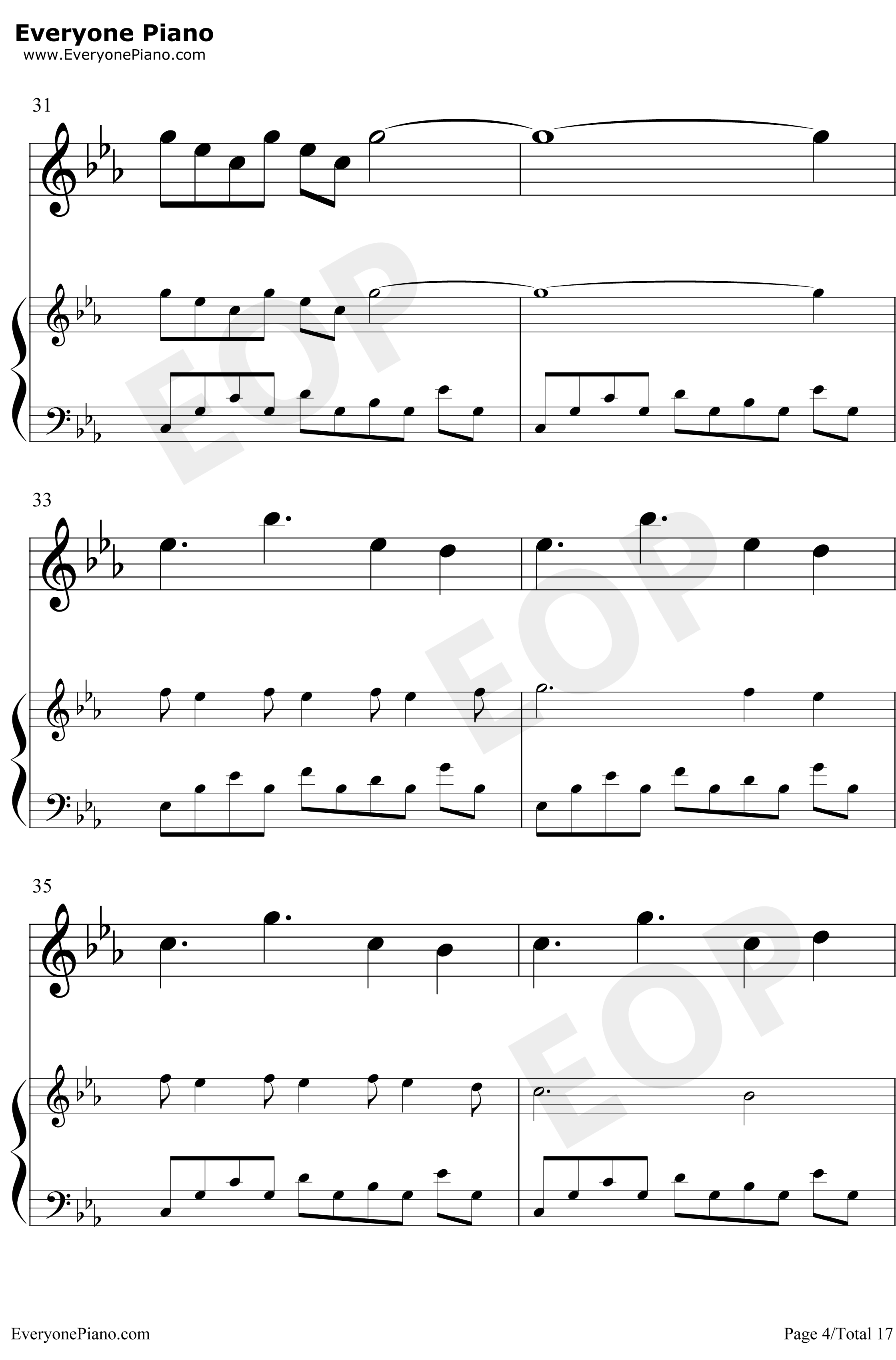 Wind钢琴谱-BrianCrain4