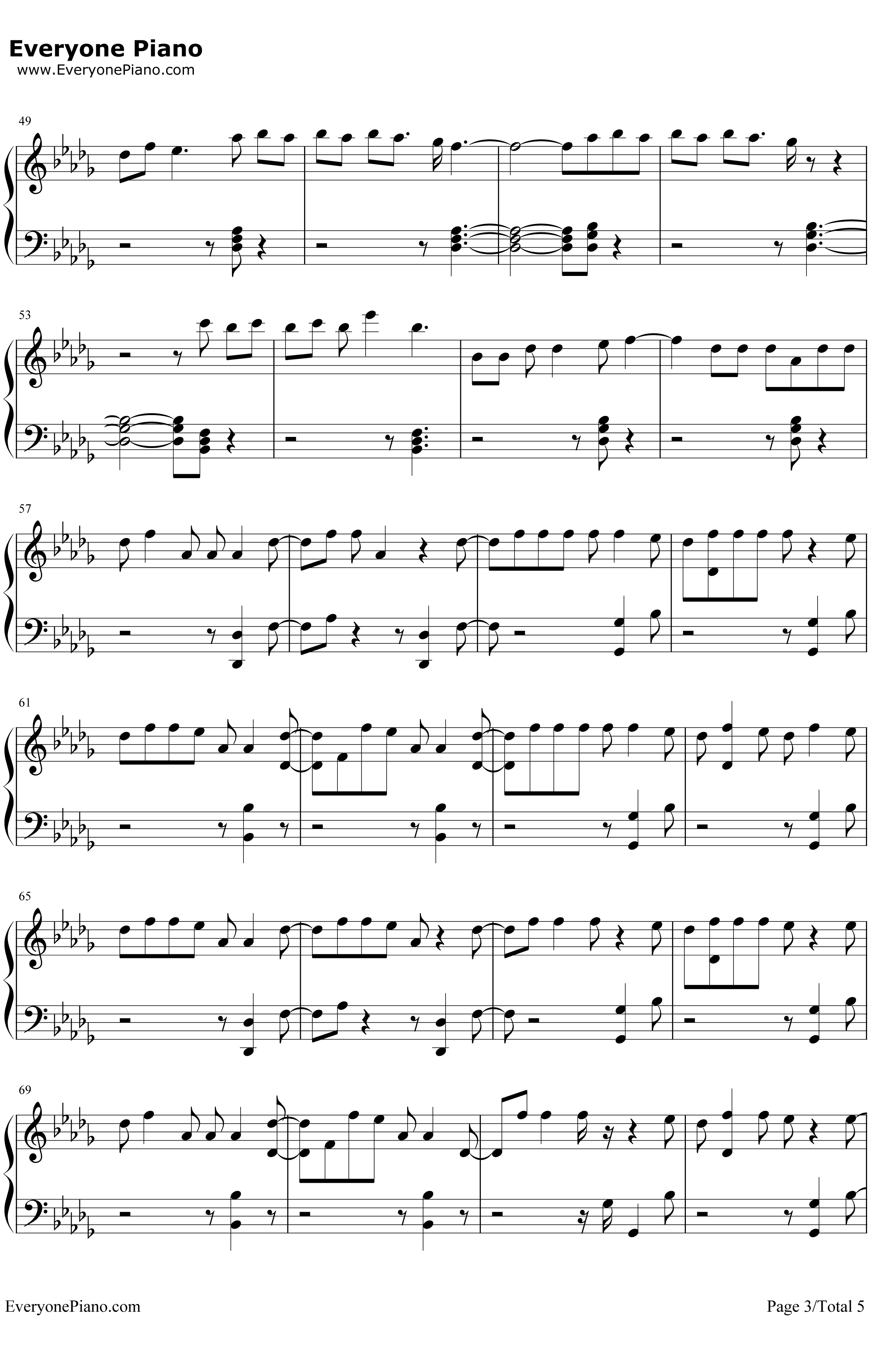 Hymn钢琴谱 -Kesha3