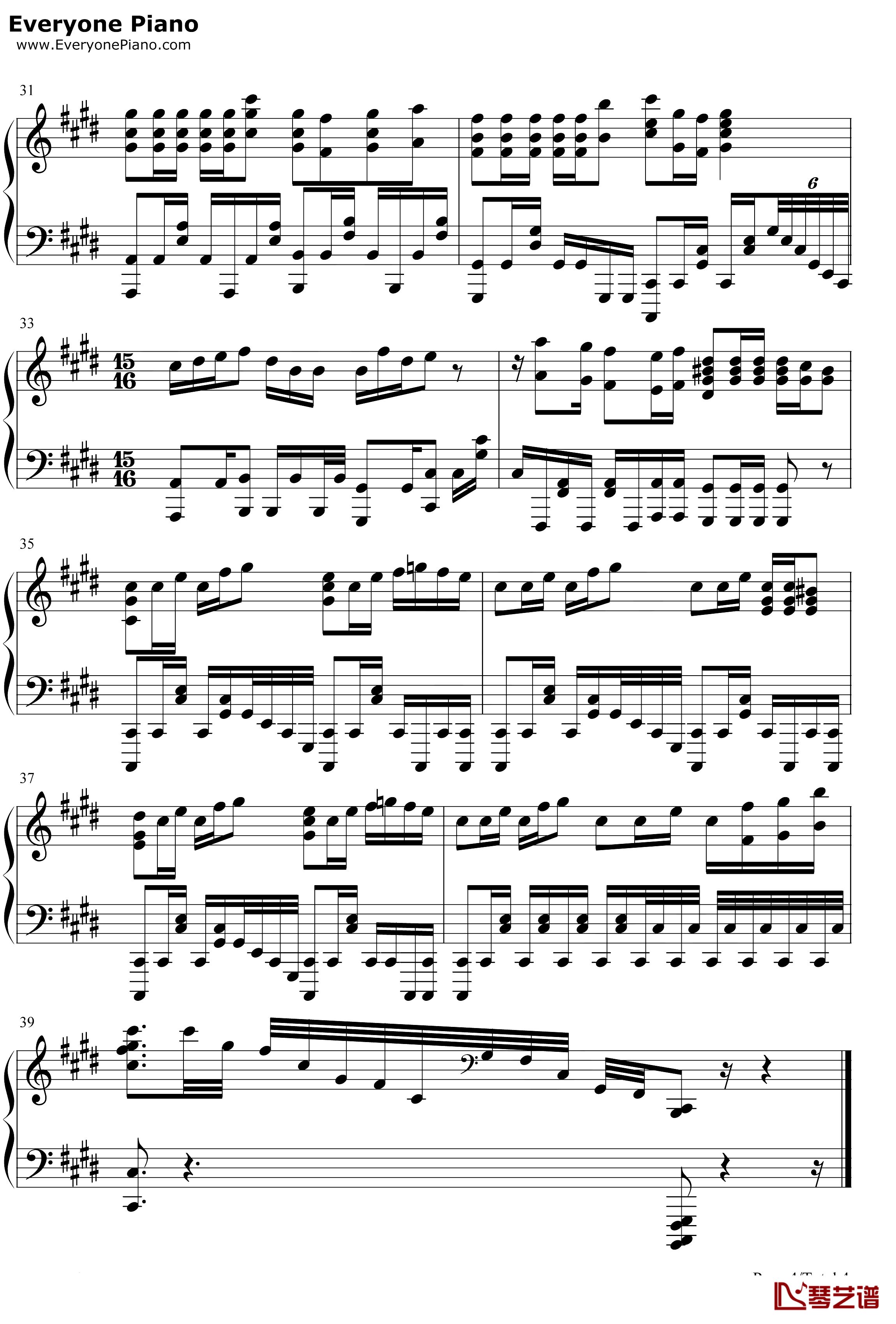 Amadeus钢琴谱-伊藤香奈子-命运石之门0插曲4