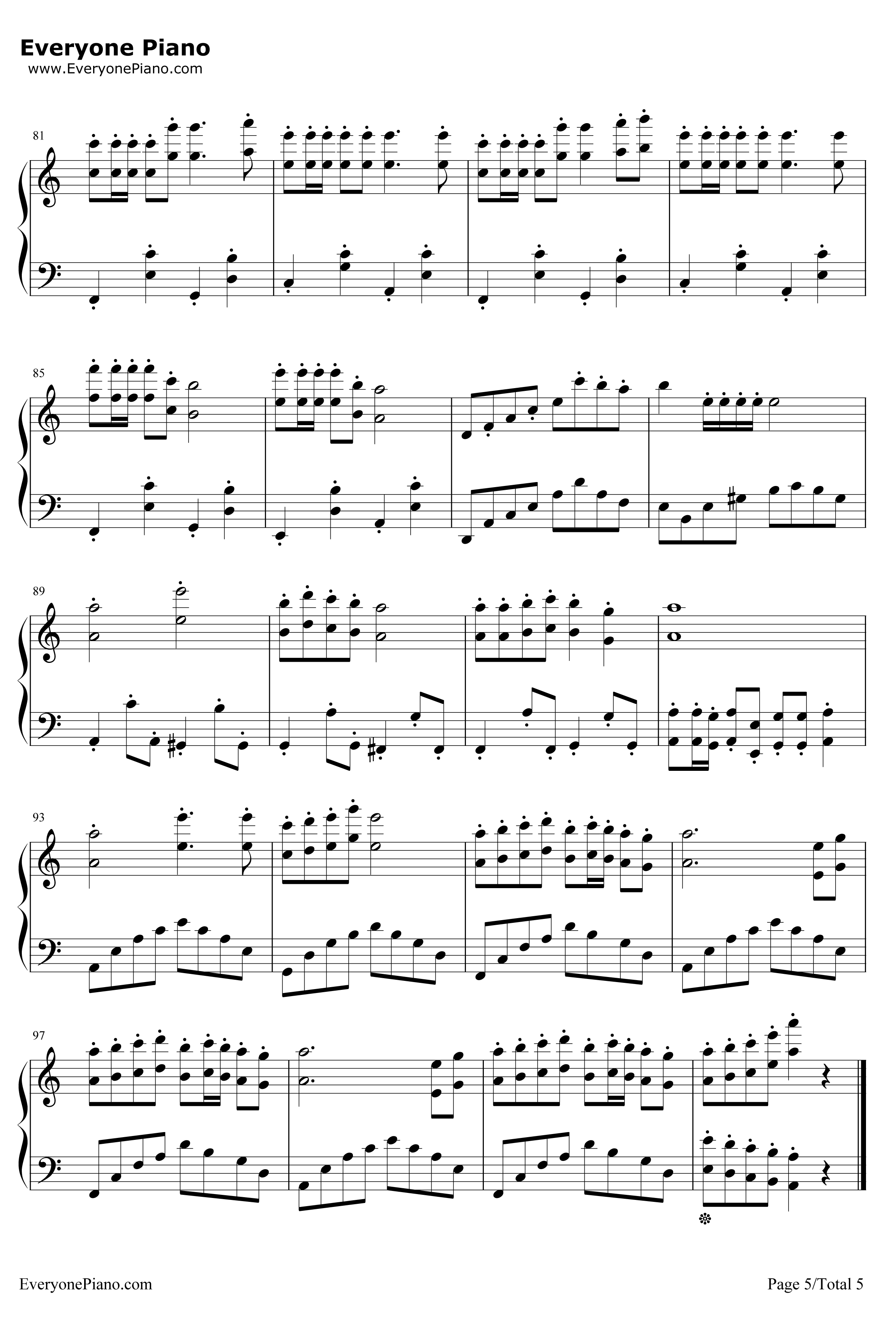 欢沁钢琴谱-林海5