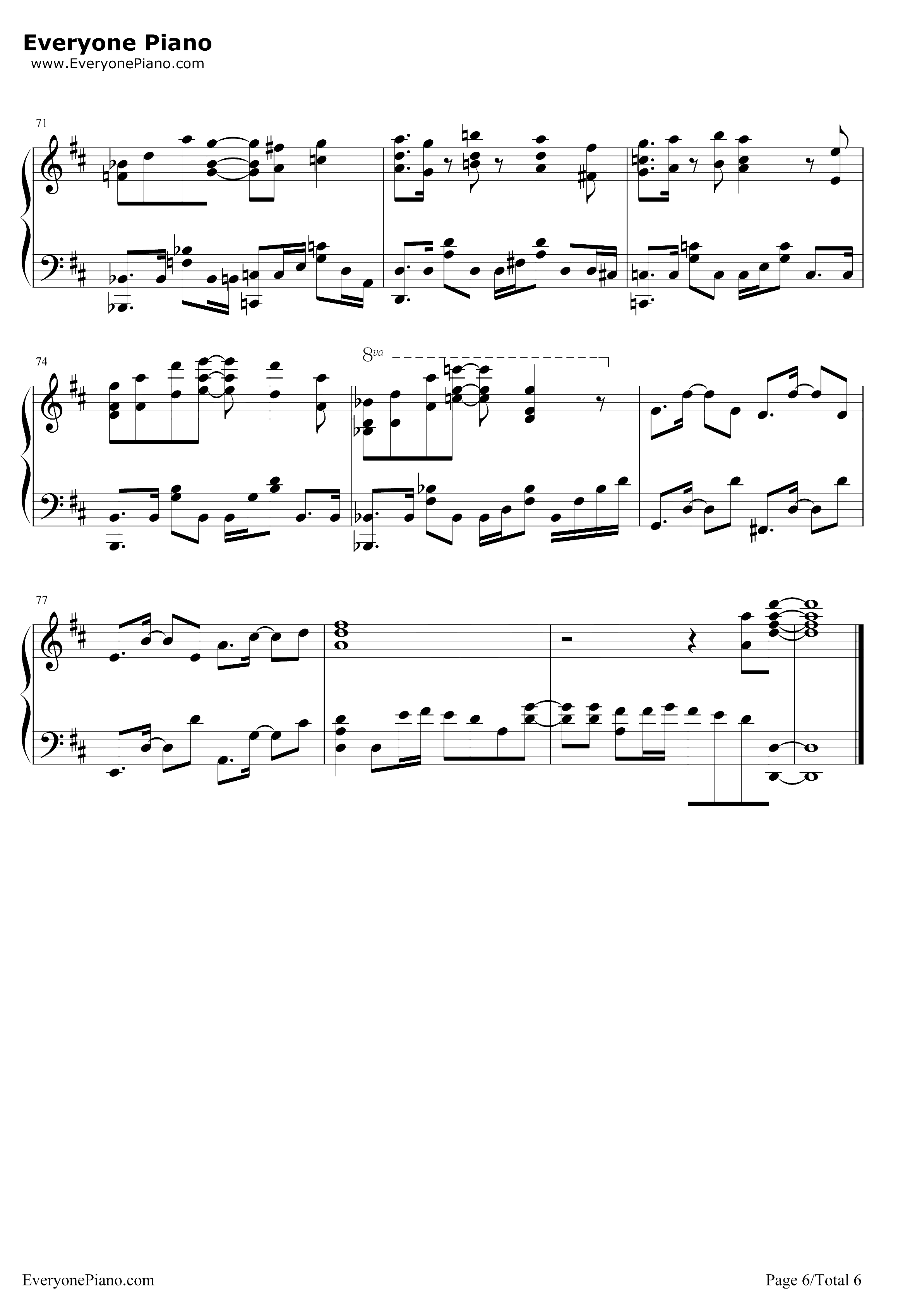 イコール钢琴谱-Sumika-MIXOP6