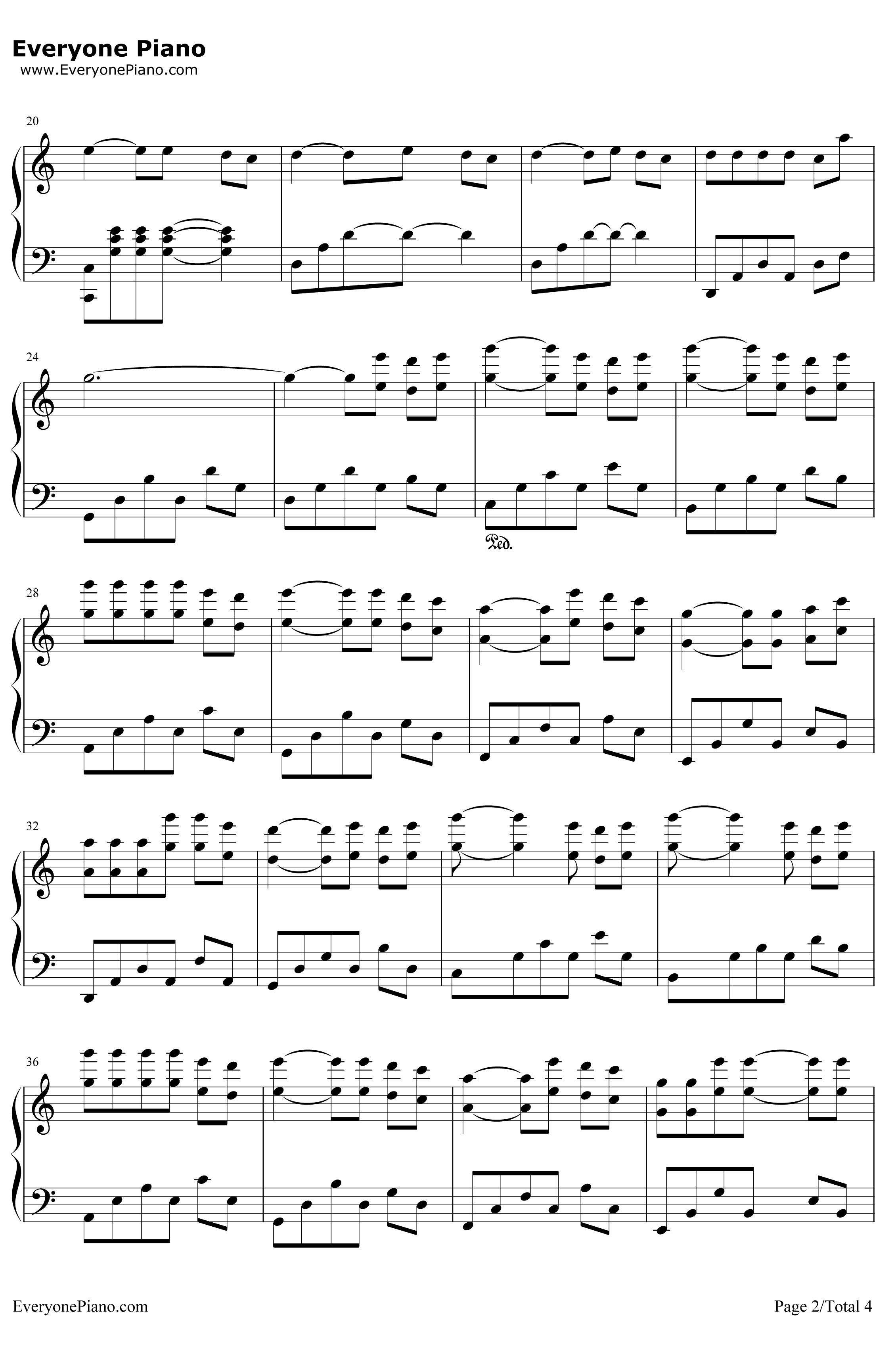 庐州月完美版钢琴谱-许嵩Vae2