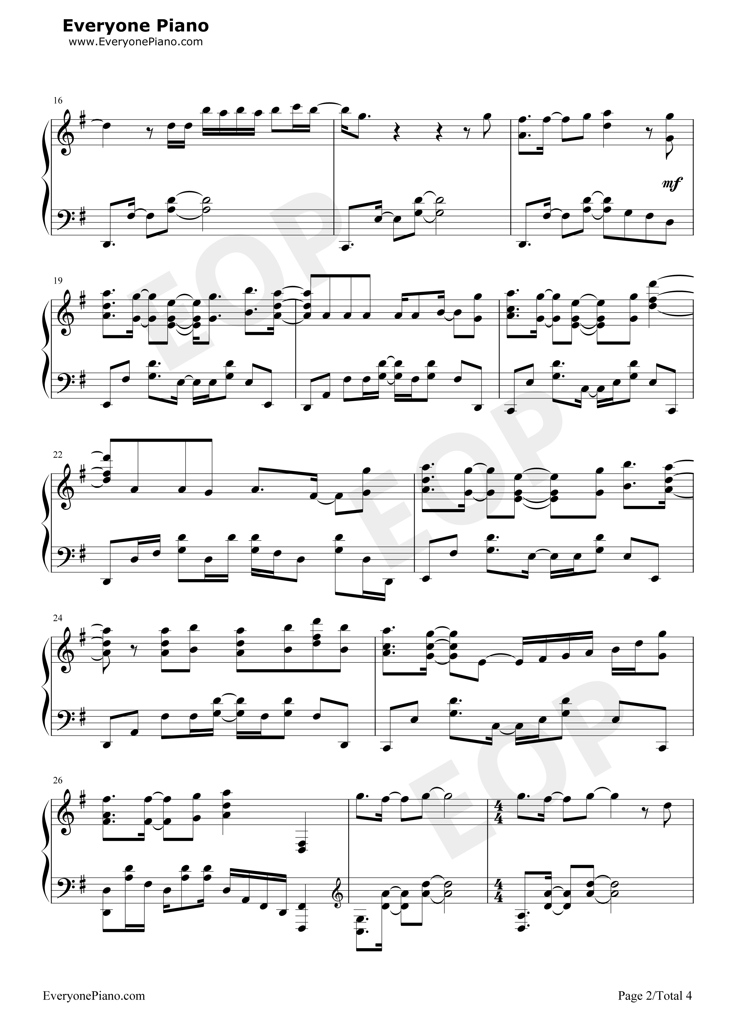 紅蓮華钢琴谱-LiSA2