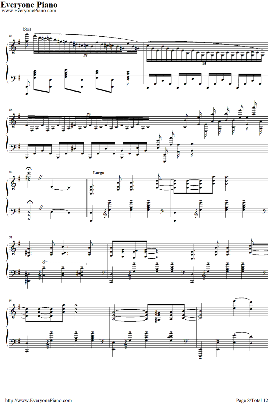 ココロ钢琴谱-镜音リン8
