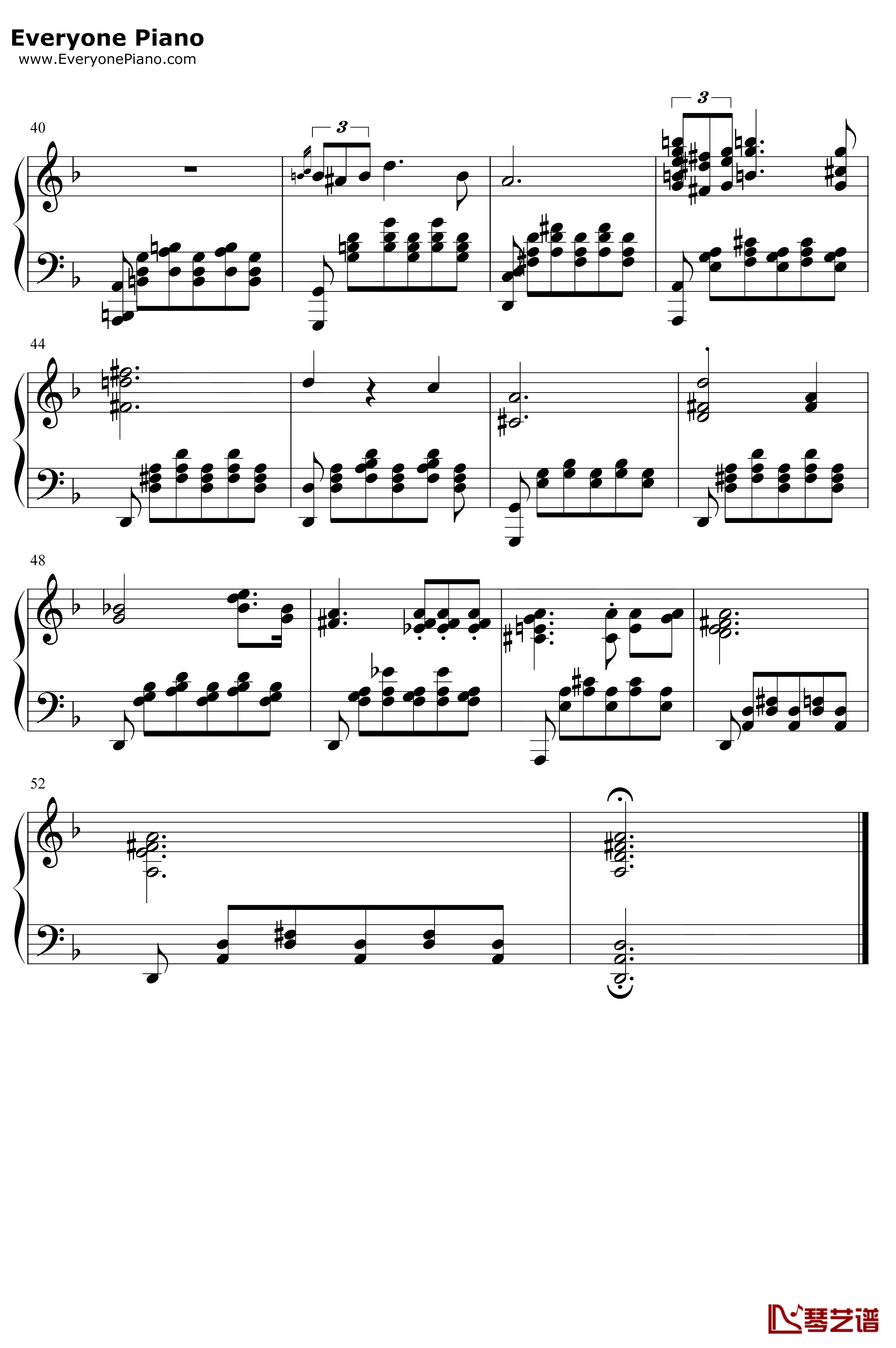 Standchen钢琴谱-舒伯特-Serenade-小夜曲3