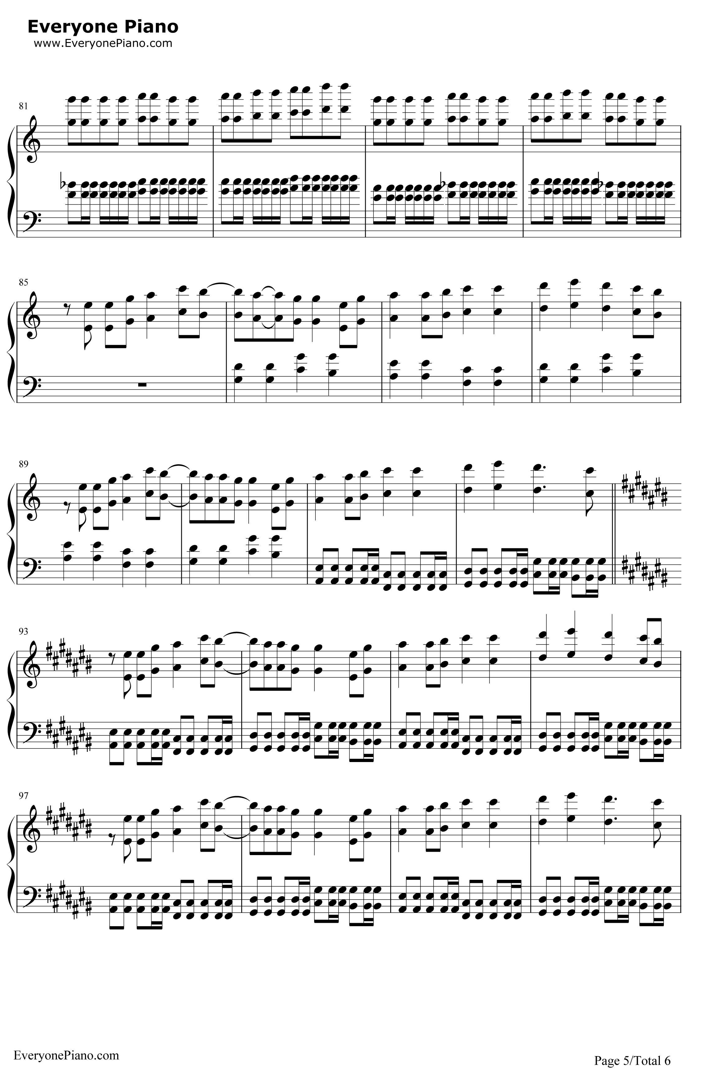 モザイクロール钢琴谱-GUMI-马赛克卷5