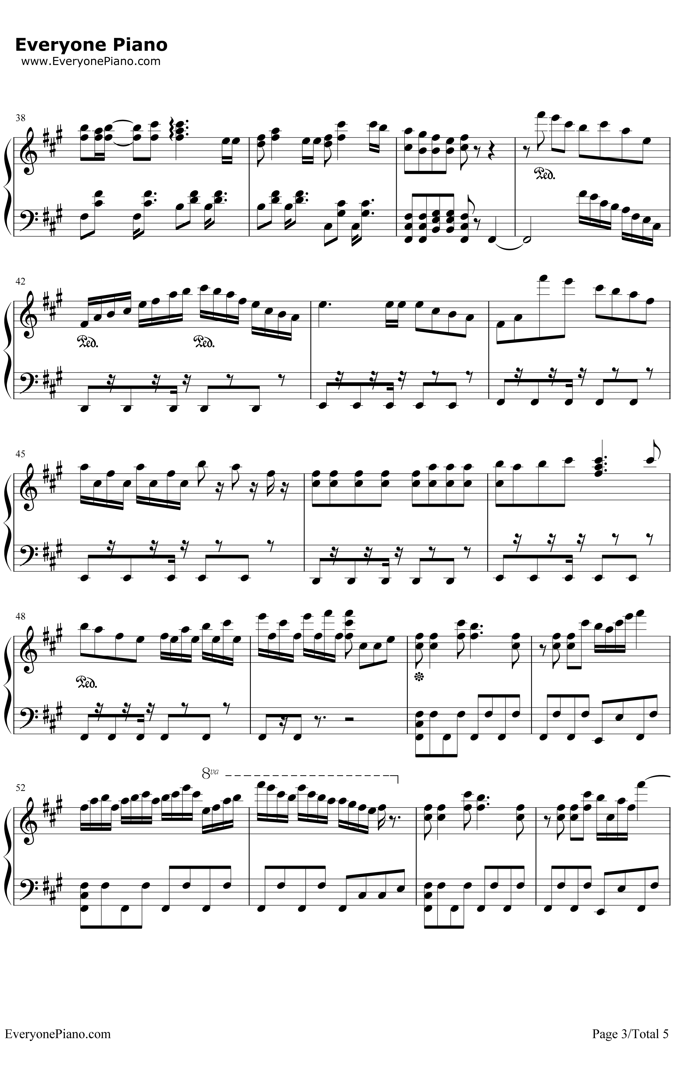 极乐净土钢琴谱-GARNiDELiA3