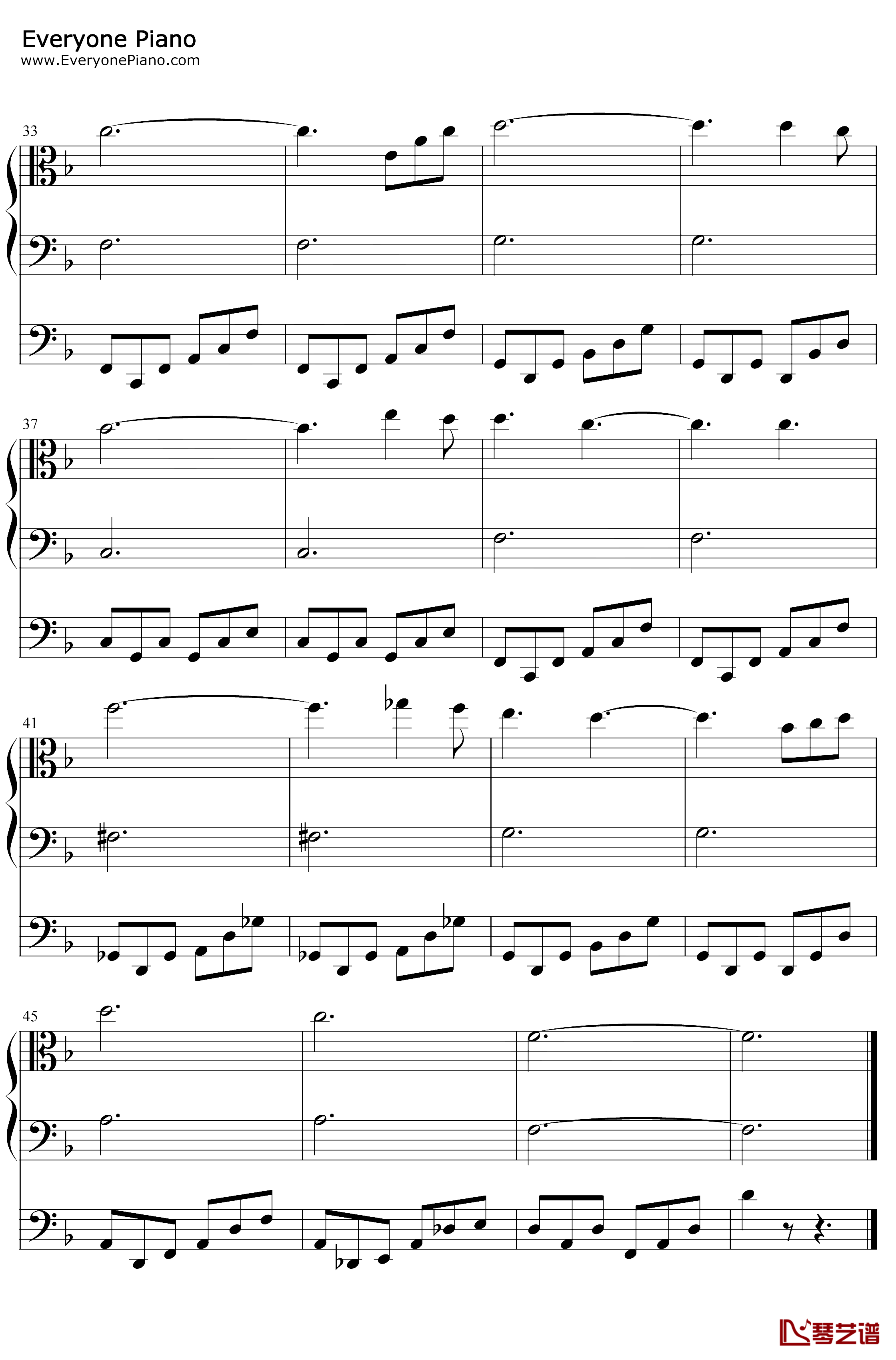 Moderato钢琴谱-S.E.N.S.-xxxHOLiC插曲3