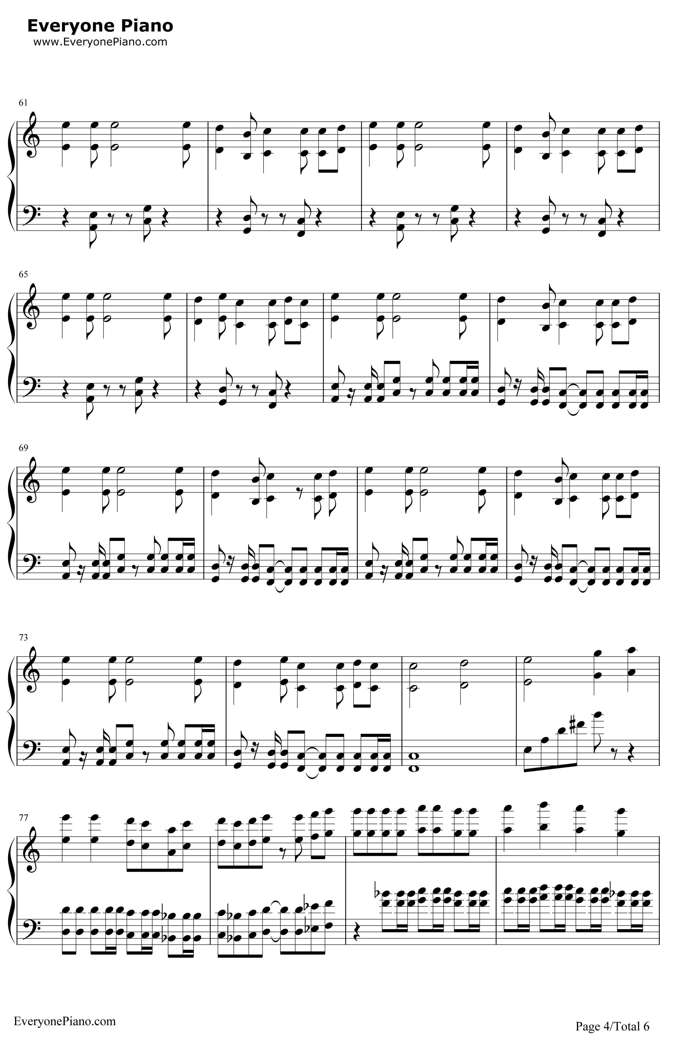 モザイクロール钢琴谱-GUMI-马赛克卷4