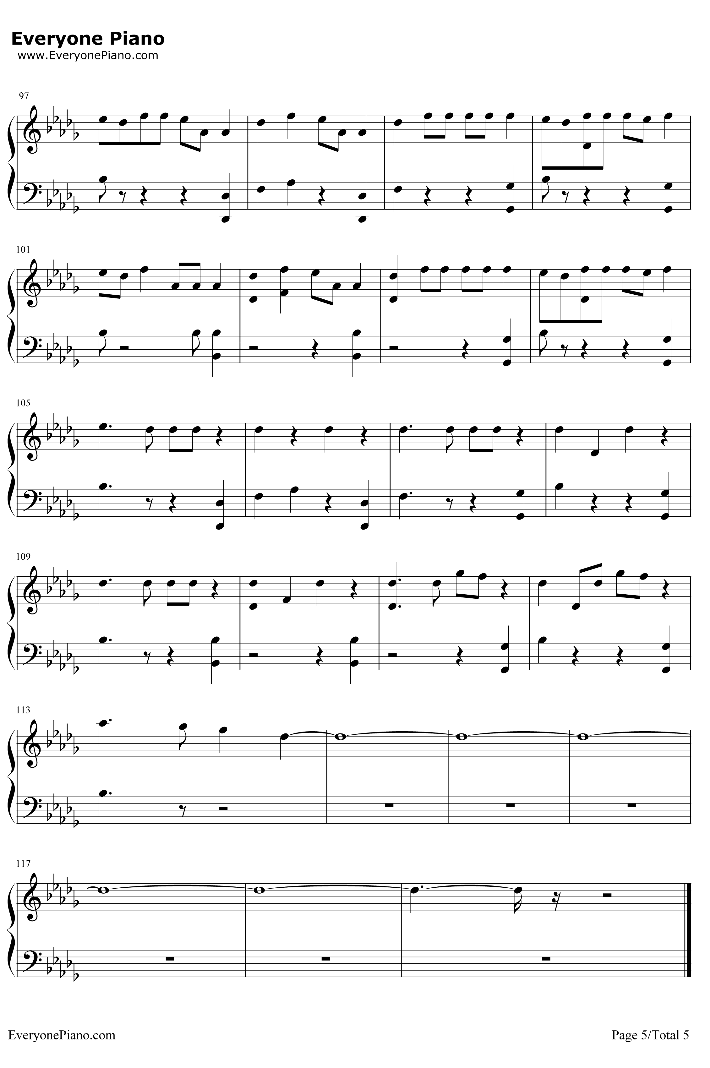 Hymn钢琴谱 -Kesha5