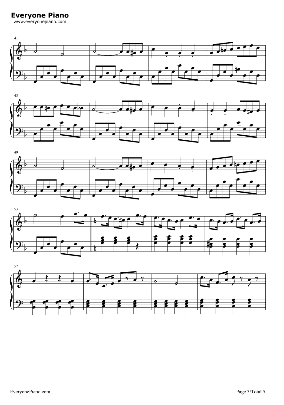 士兵之歌钢琴谱-兰格3