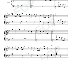 温暖的小步舞曲第115号钢琴谱-巴赫