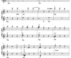 钟简化版钢琴谱-李斯特-Lacampanella