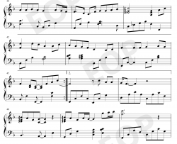 一首简单的歌钢琴谱-王力宏
