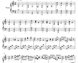 c大调卡农钢琴谱-帕赫贝尔-带力度版