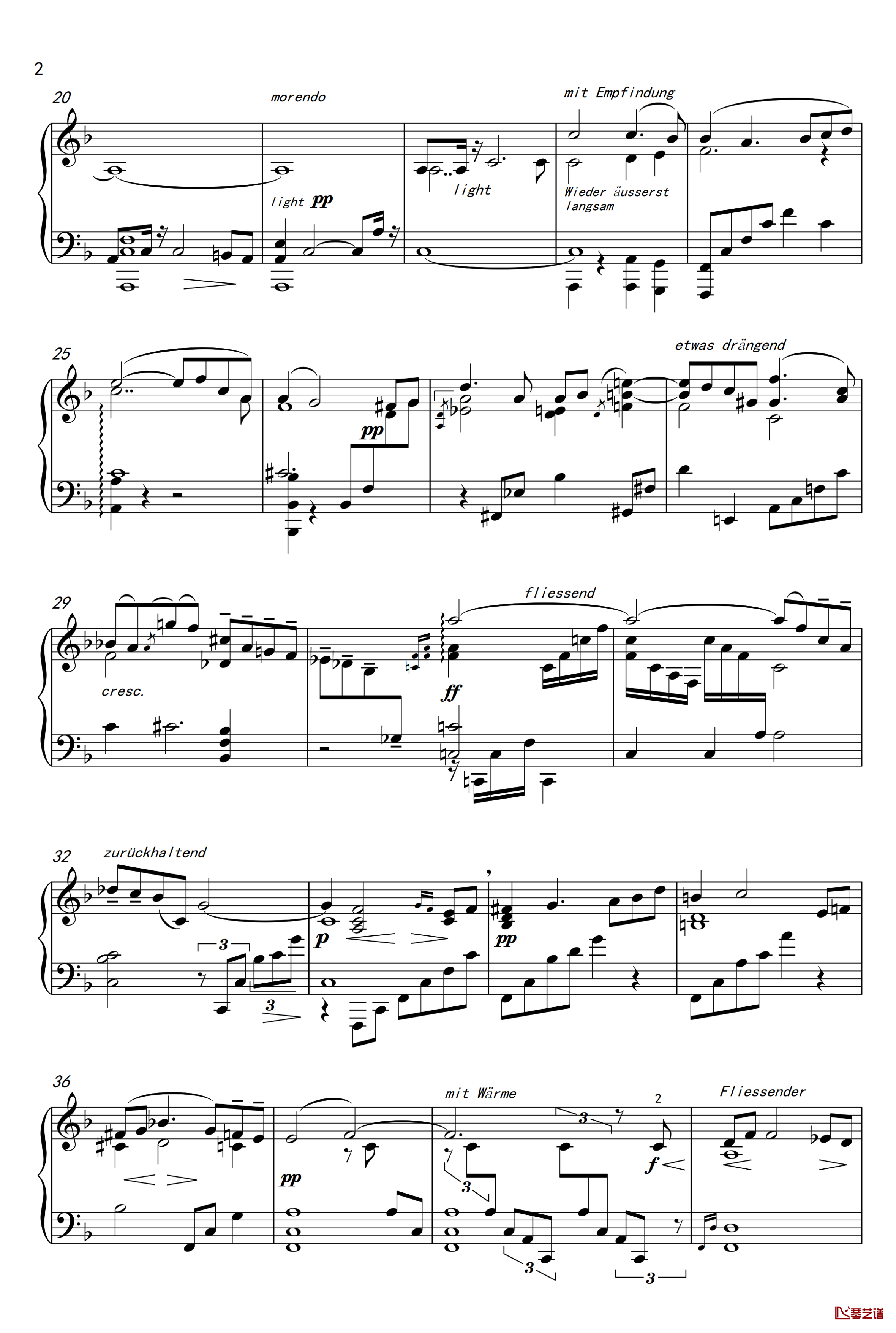 马勒第五交响曲 小柔板 钢琴谱-Mahler Symphony No.5 - 4. Adagietto 何佩勋编配-马勒-Z.D.Lin2