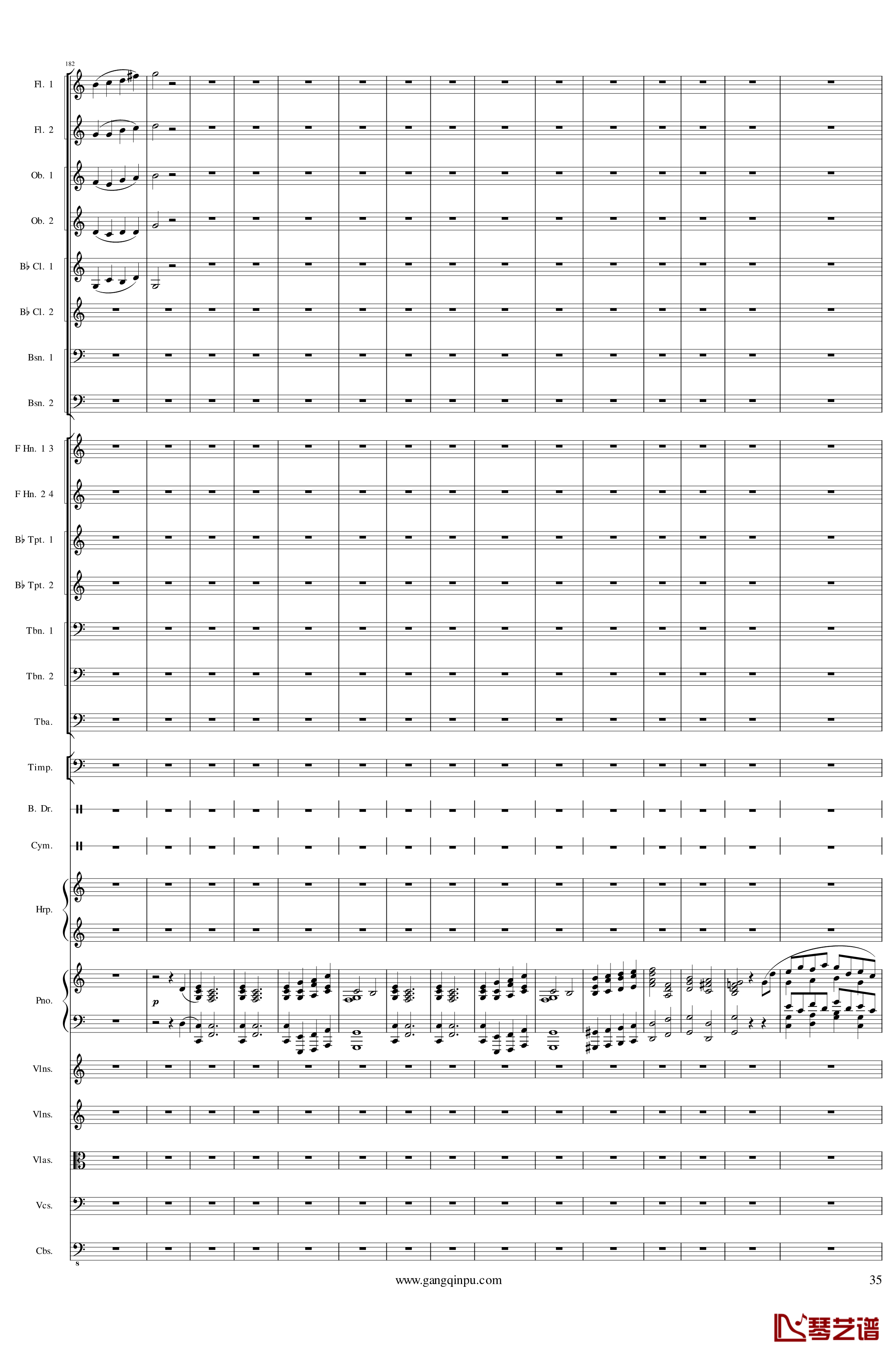 Piano Concerto No.6 in sharp F Minor Op.57 III钢琴谱-一个球35