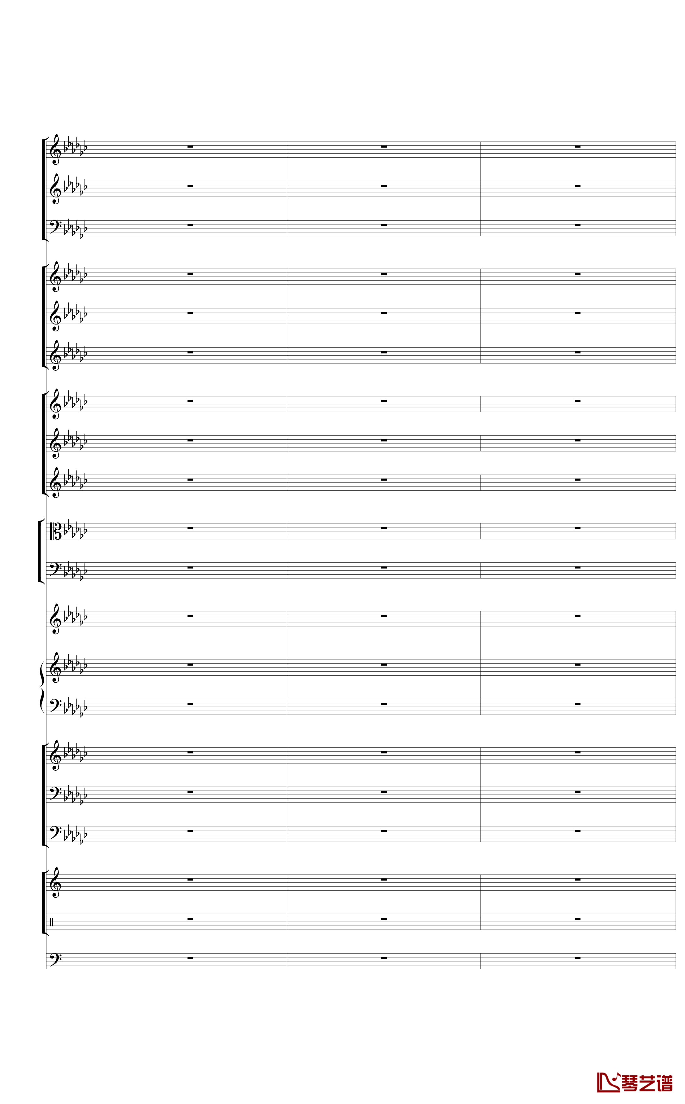 Piano Concerto No.3 in E Flat minor,I钢琴谱-热情而辉煌47