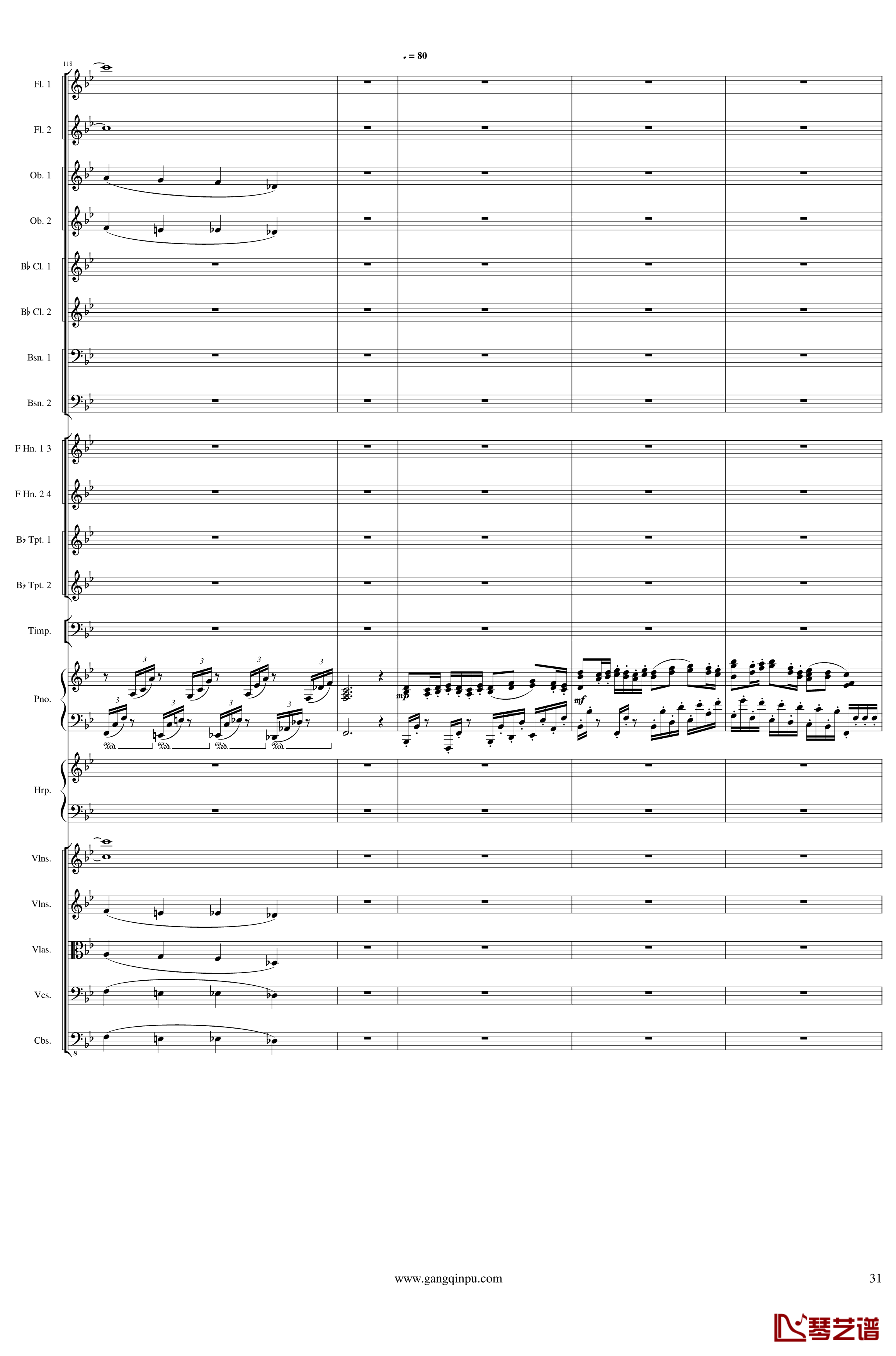 Symphonic Poem No.3, Op.91 Part 1钢琴谱-一个球31