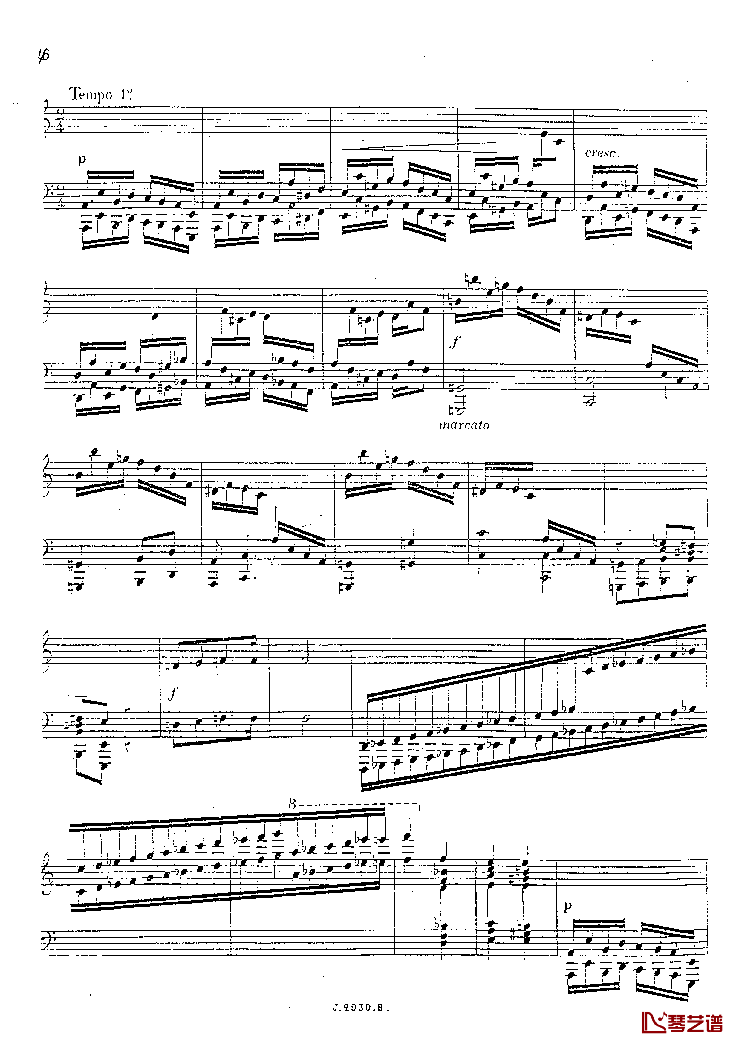 a小调第四钢琴奏鸣曲钢琴谱-安东 鲁宾斯坦- Op.10047