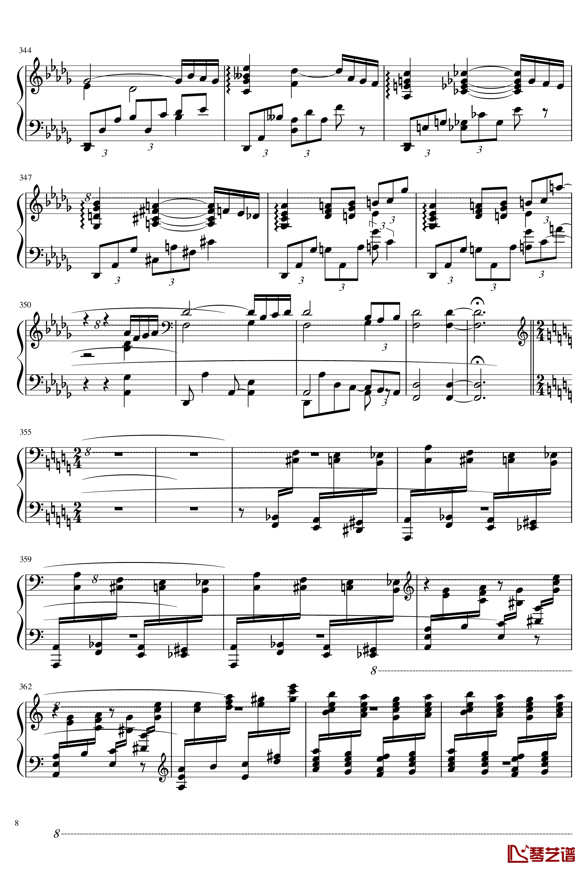 Rhapsody on a Theme of Paganini-马克西姆-Maksim·Mrvica-钢琴谱8