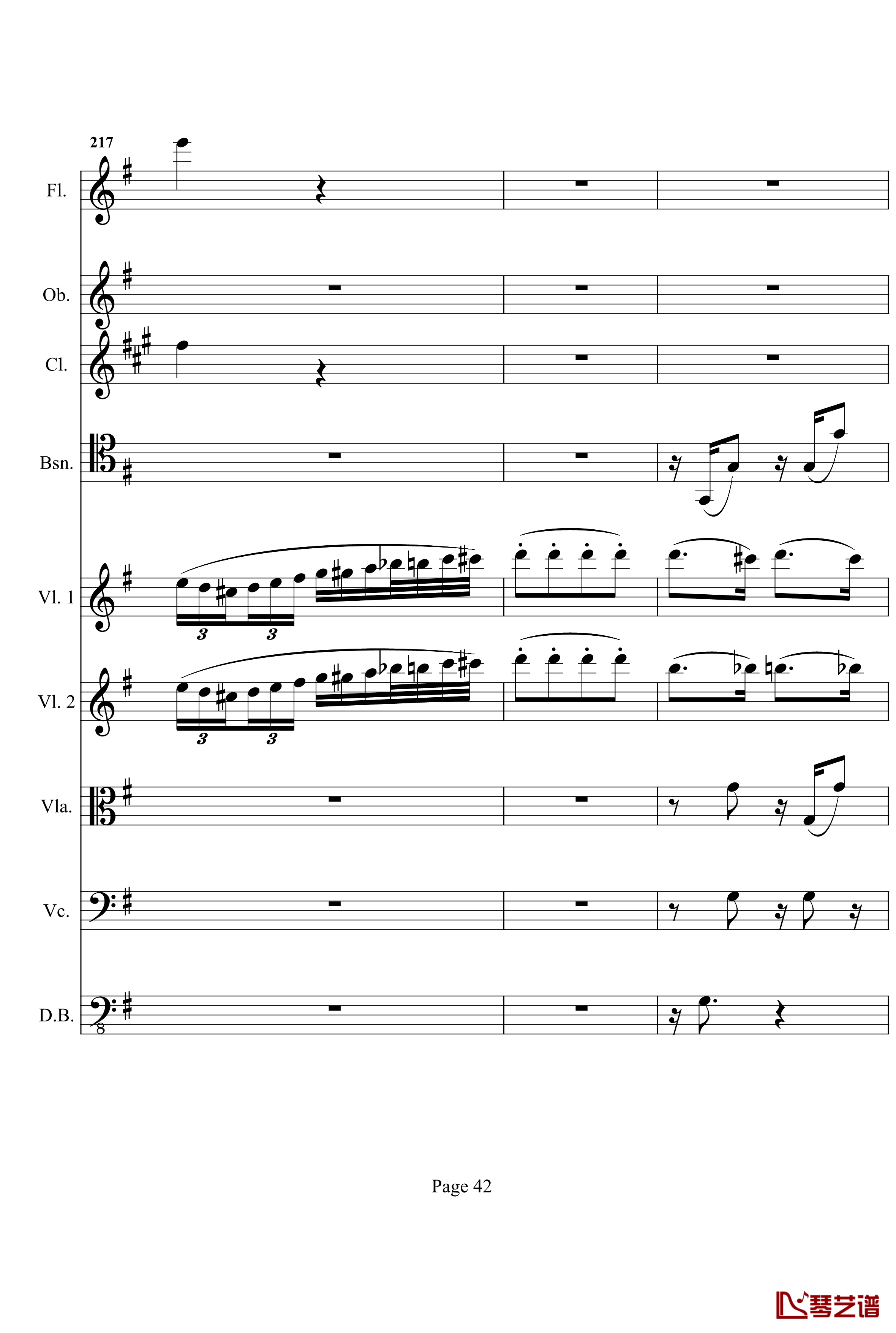奏鸣曲之交响钢琴谱- 第十首-Ⅰ-贝多芬-beethoven42