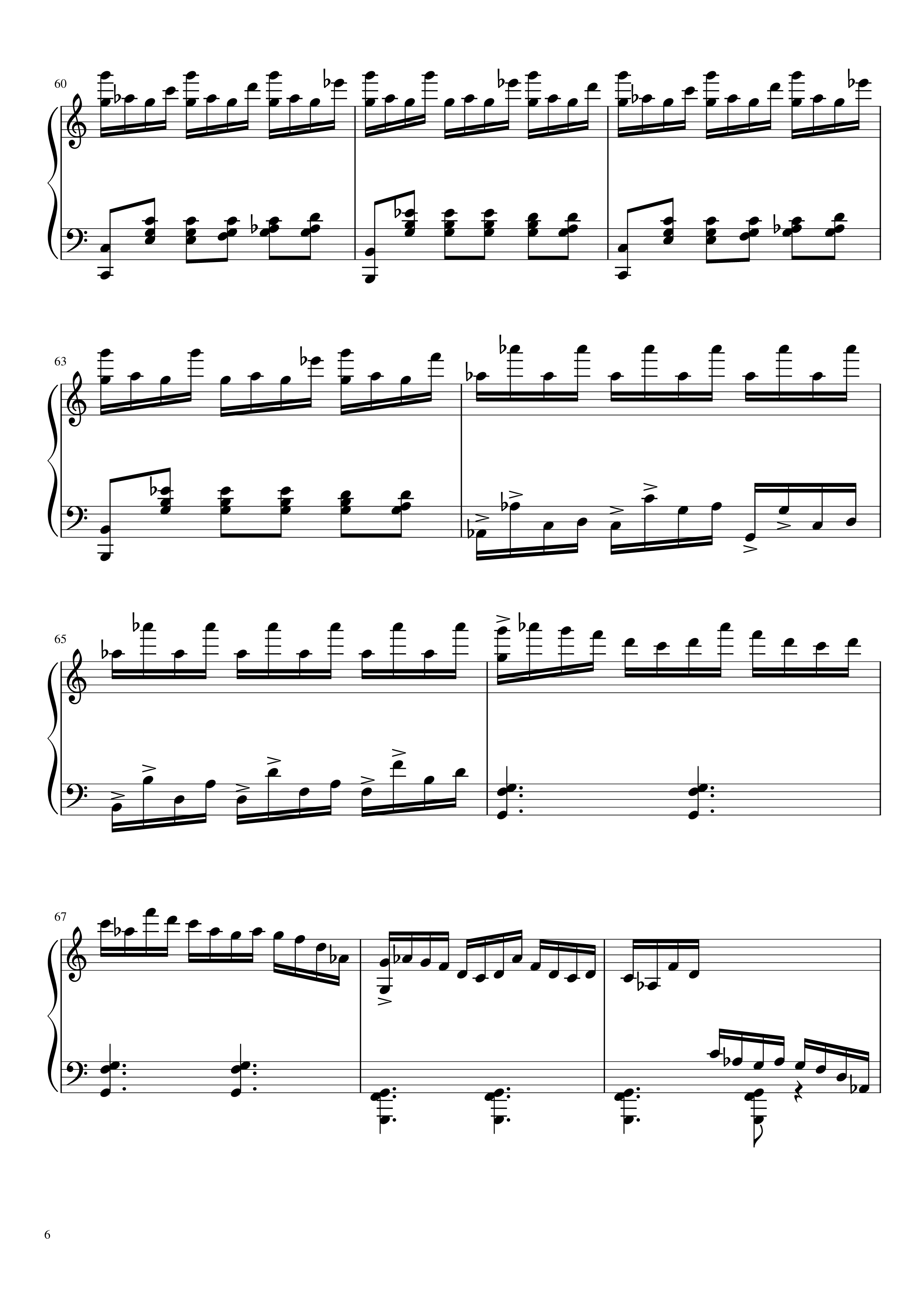冥2钢琴谱--yewwc6