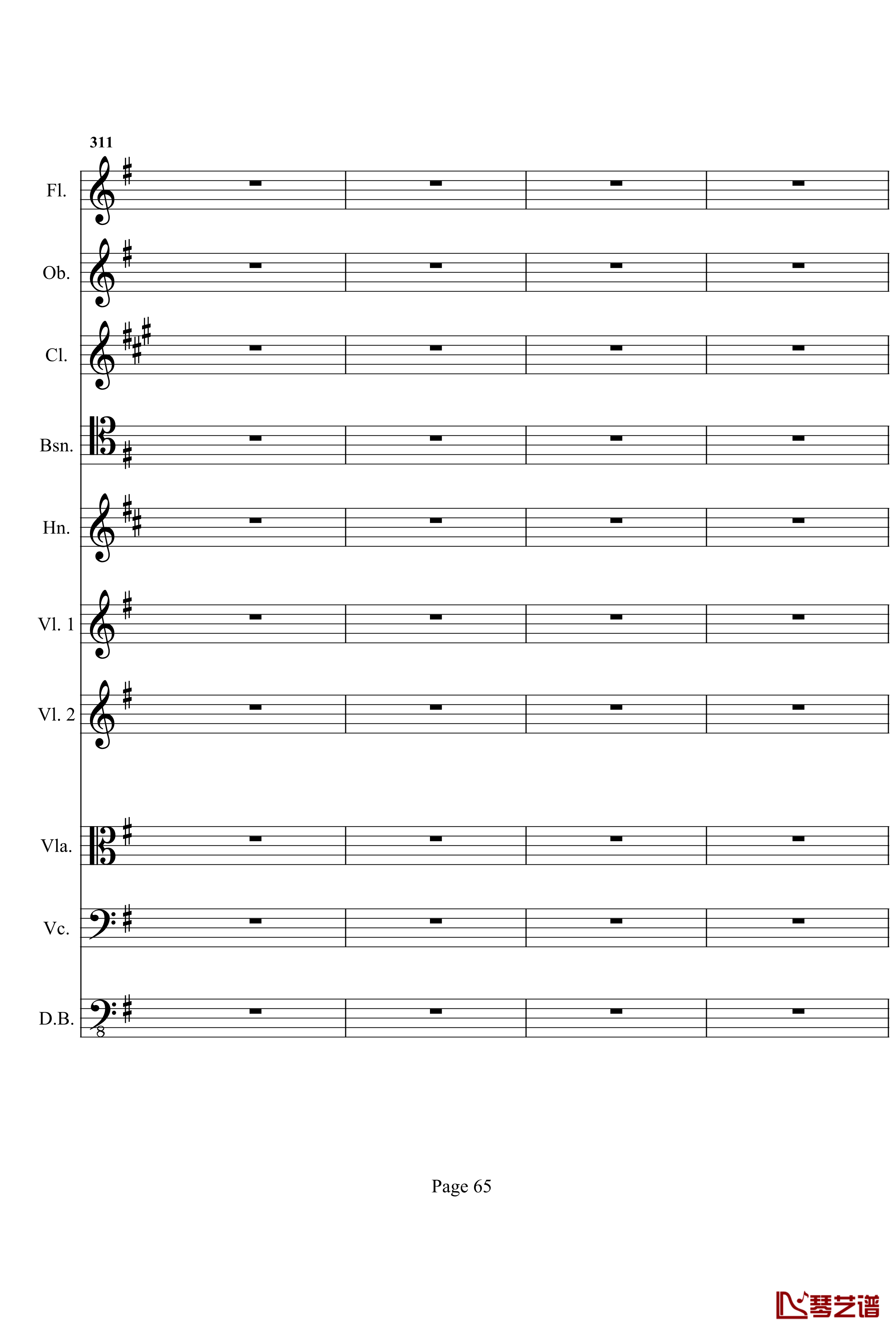 奏鸣曲之交响钢琴谱- 第十首-Ⅰ-贝多芬-beethoven65