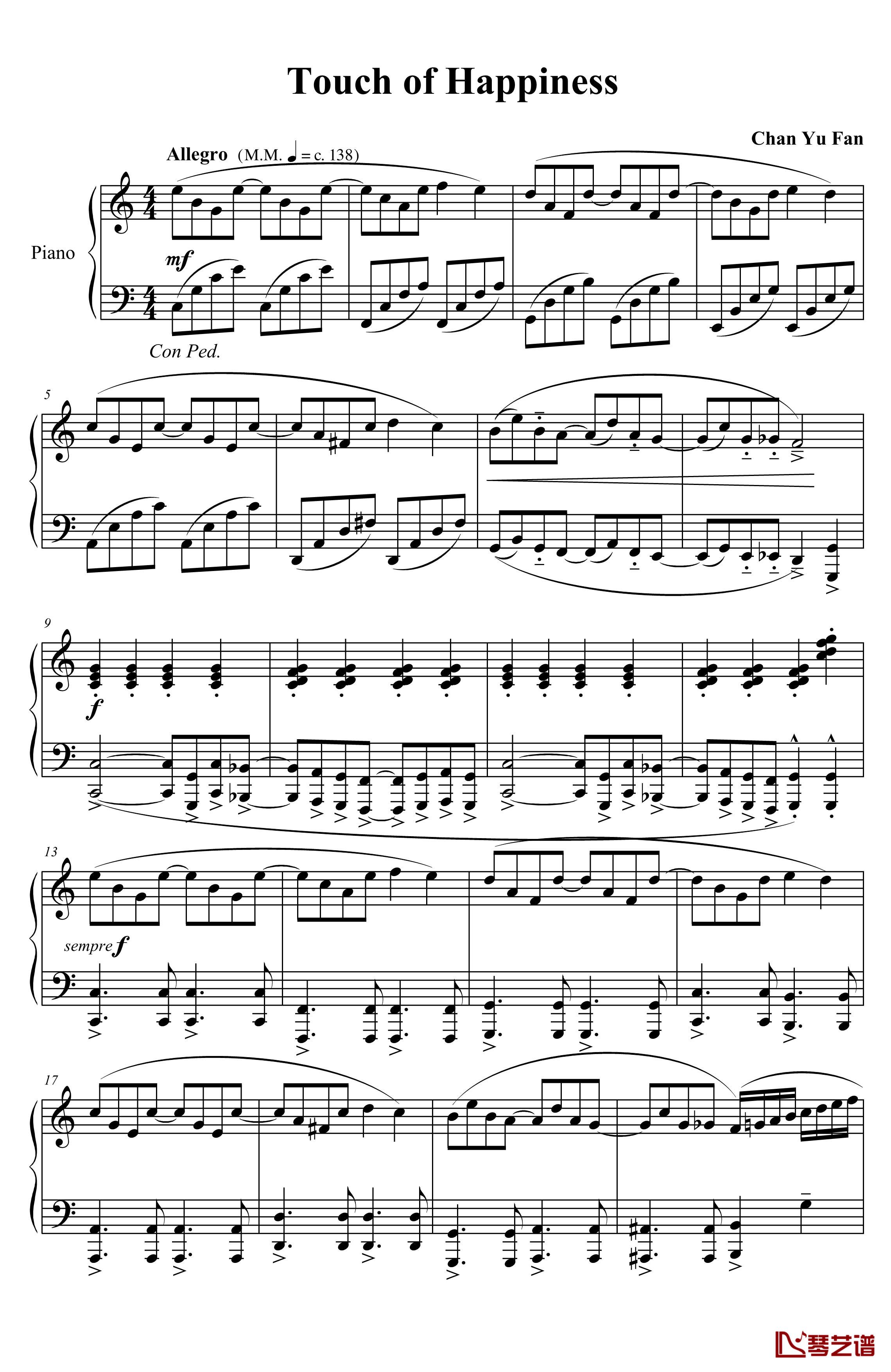 我的快乐无可取替钢琴谱-hellomato1