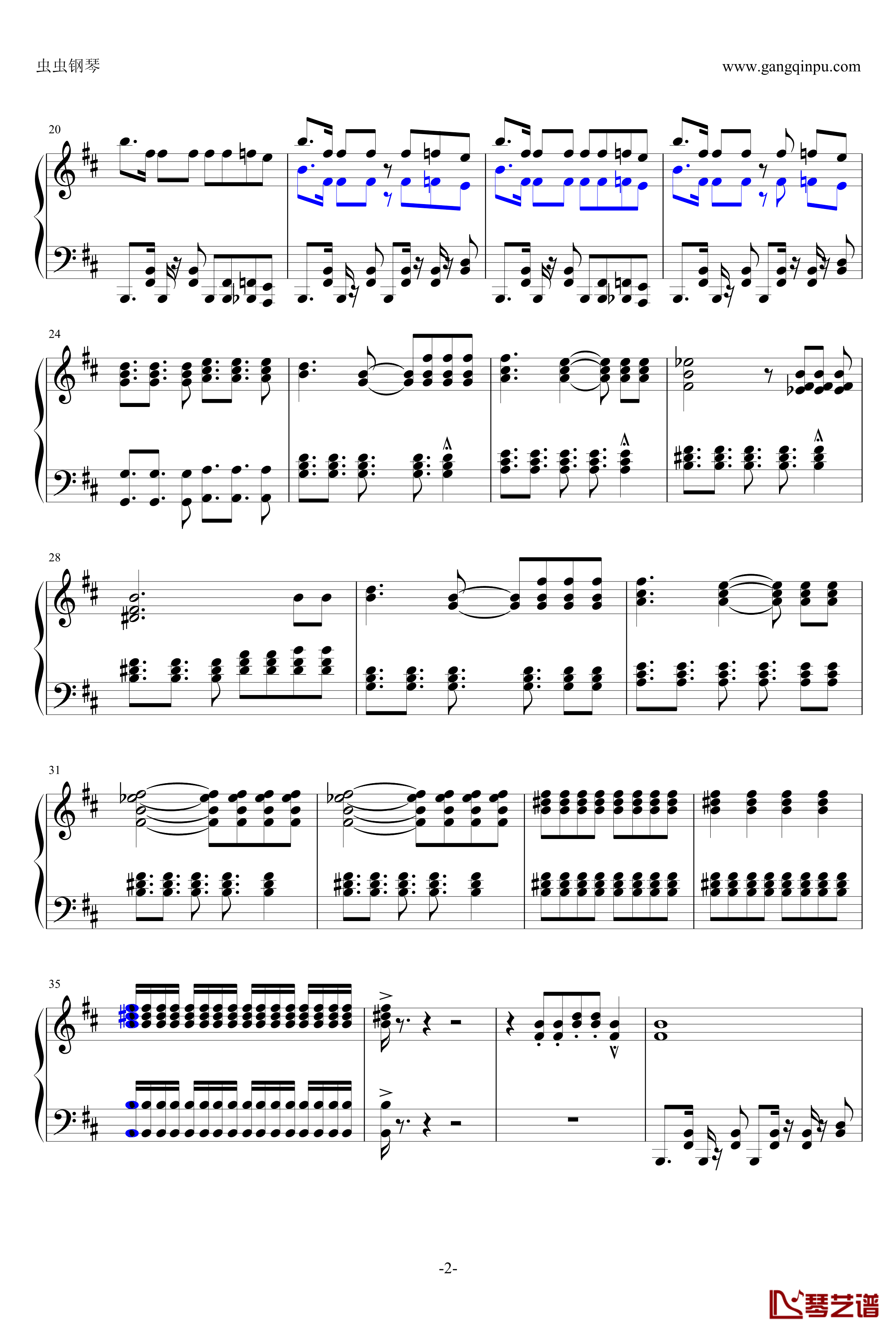 江南style钢琴谱-钢琴版-PSY2