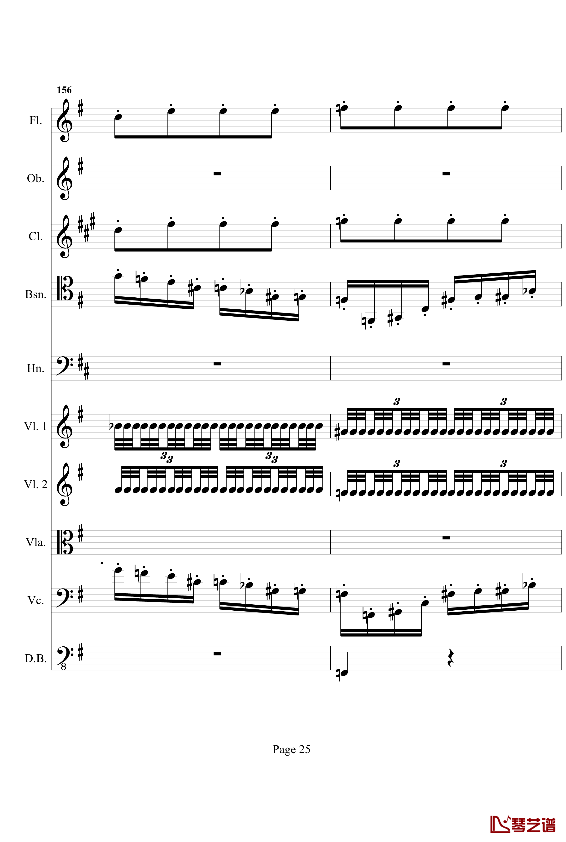 奏鸣曲之交响钢琴谱- 第十首-Ⅰ-贝多芬-beethoven25