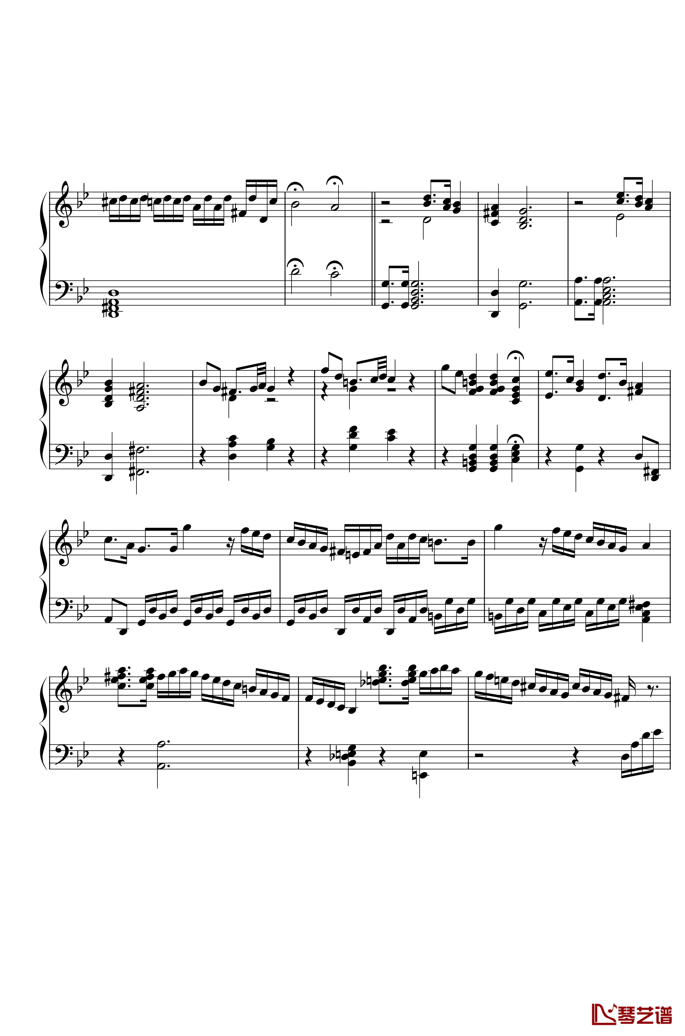 第三钢琴奏鸣曲第一乐章钢琴谱-nzh19345