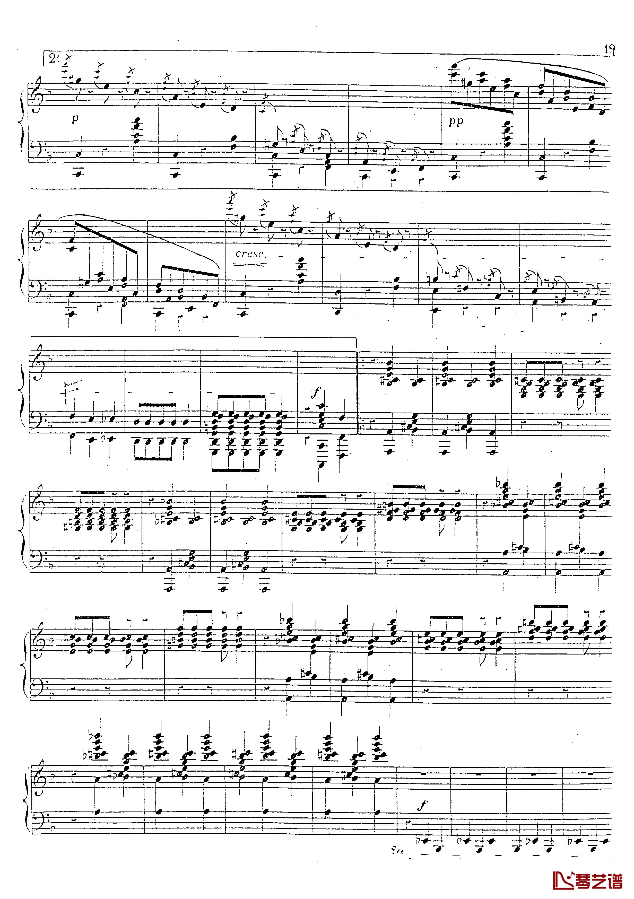a小调第四钢琴奏鸣曲钢琴谱-安东 鲁宾斯坦- Op.10020