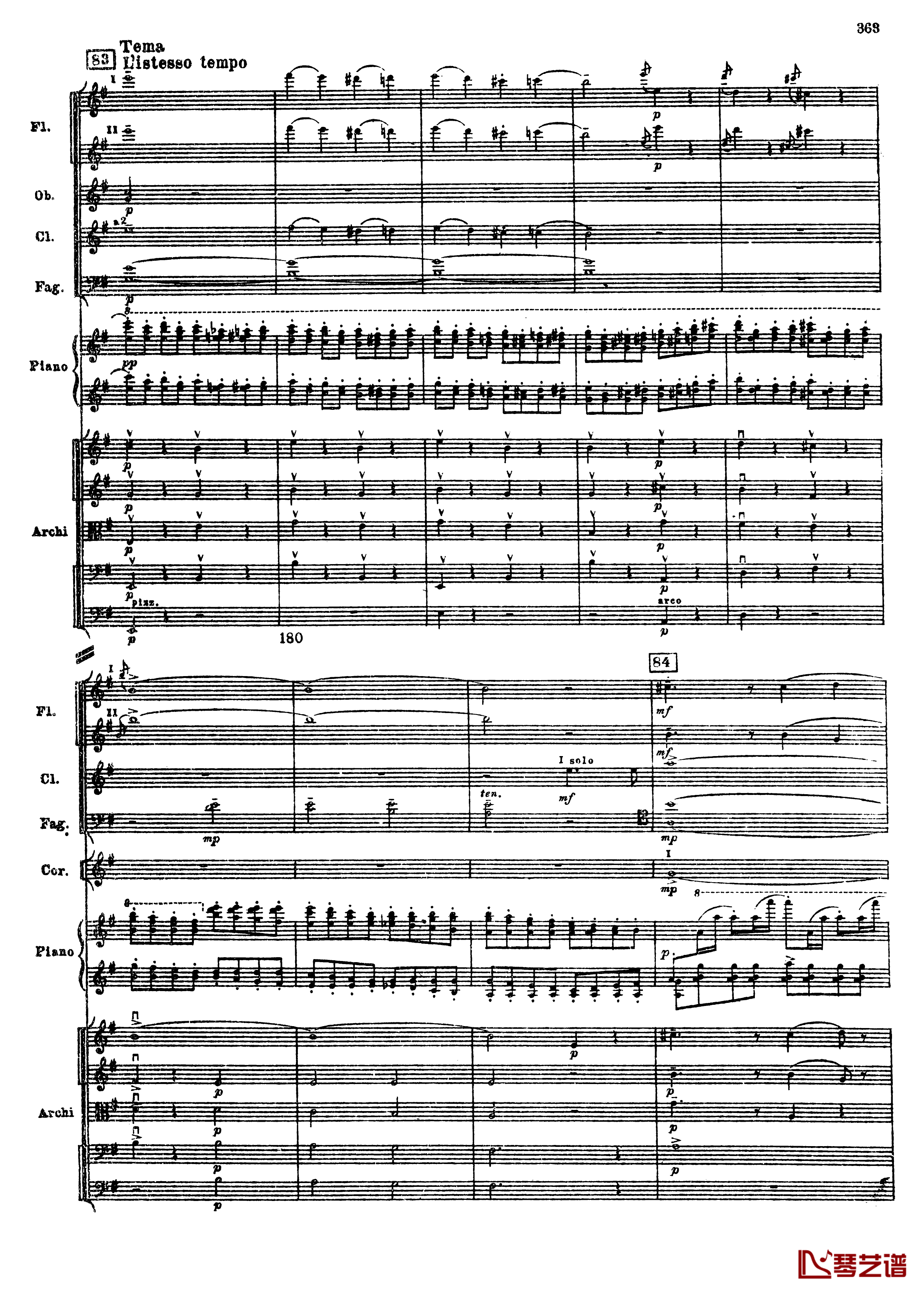 普罗科菲耶夫第三钢琴协奏曲钢琴谱-总谱-普罗科非耶夫95