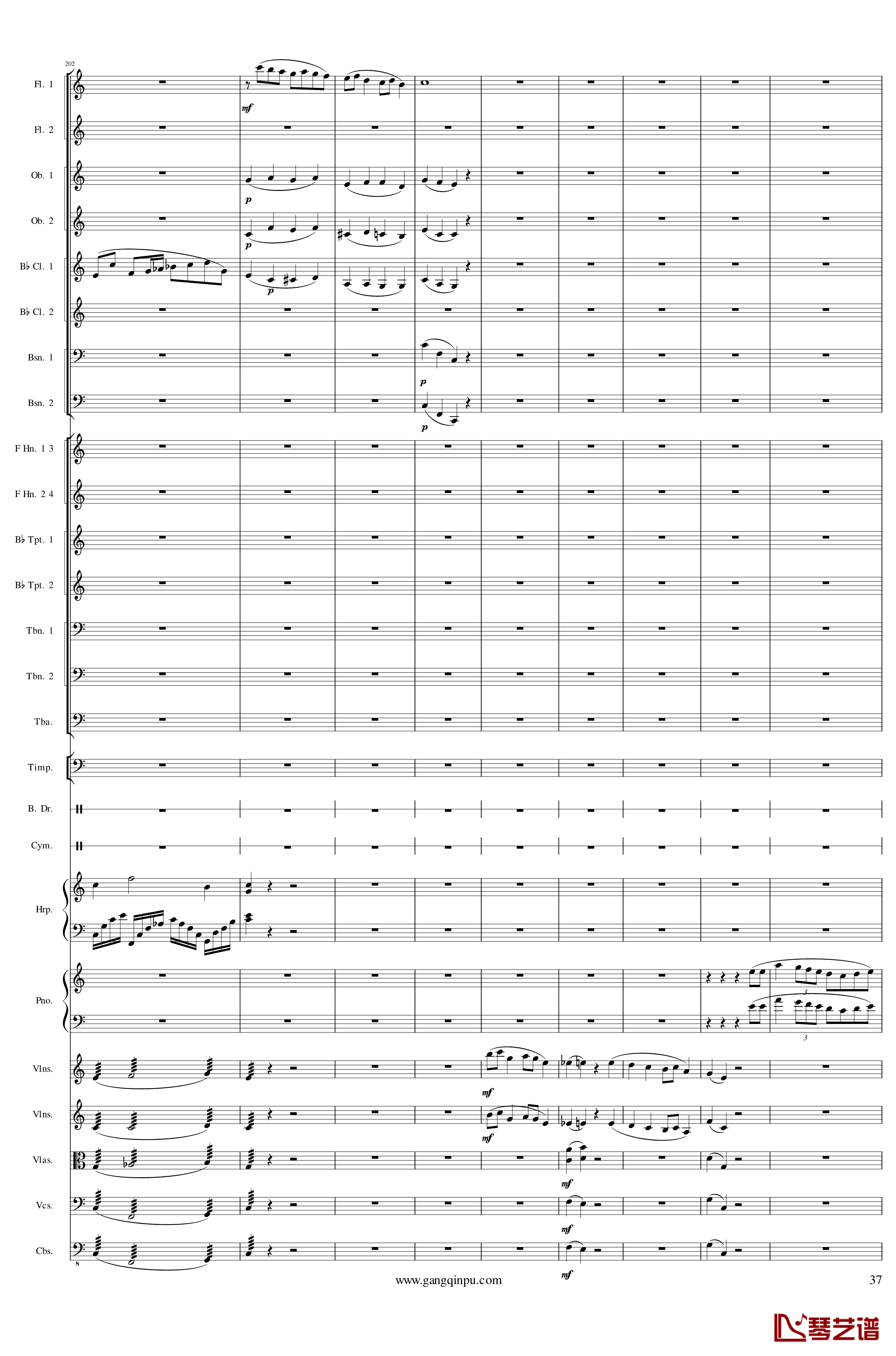Piano Concerto No.6 in sharp F Minor Op.57 III钢琴谱-一个球37