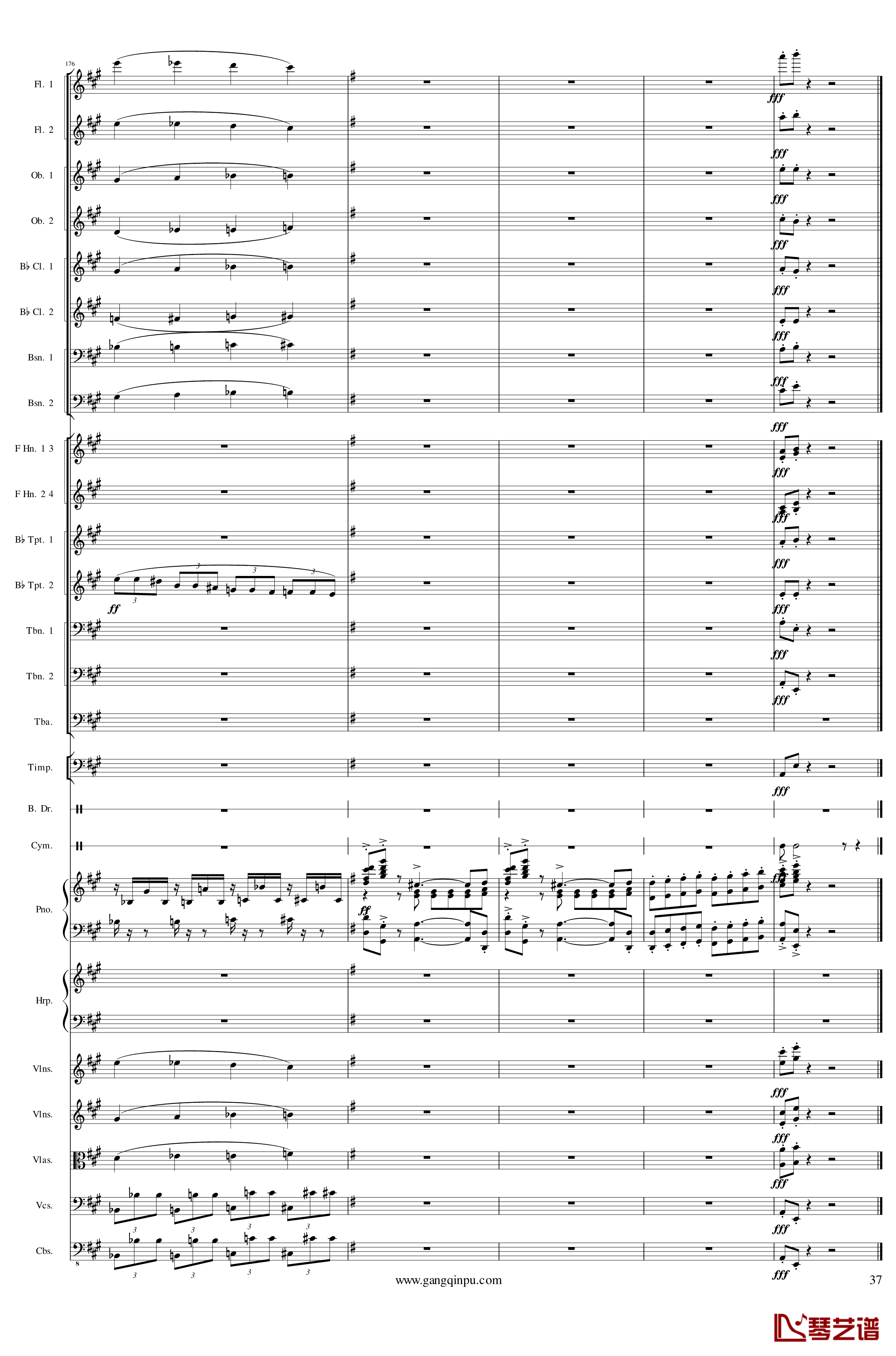 Piano Concerto No.6 in sharp F Minor Op.57 II钢琴谱-一个球37