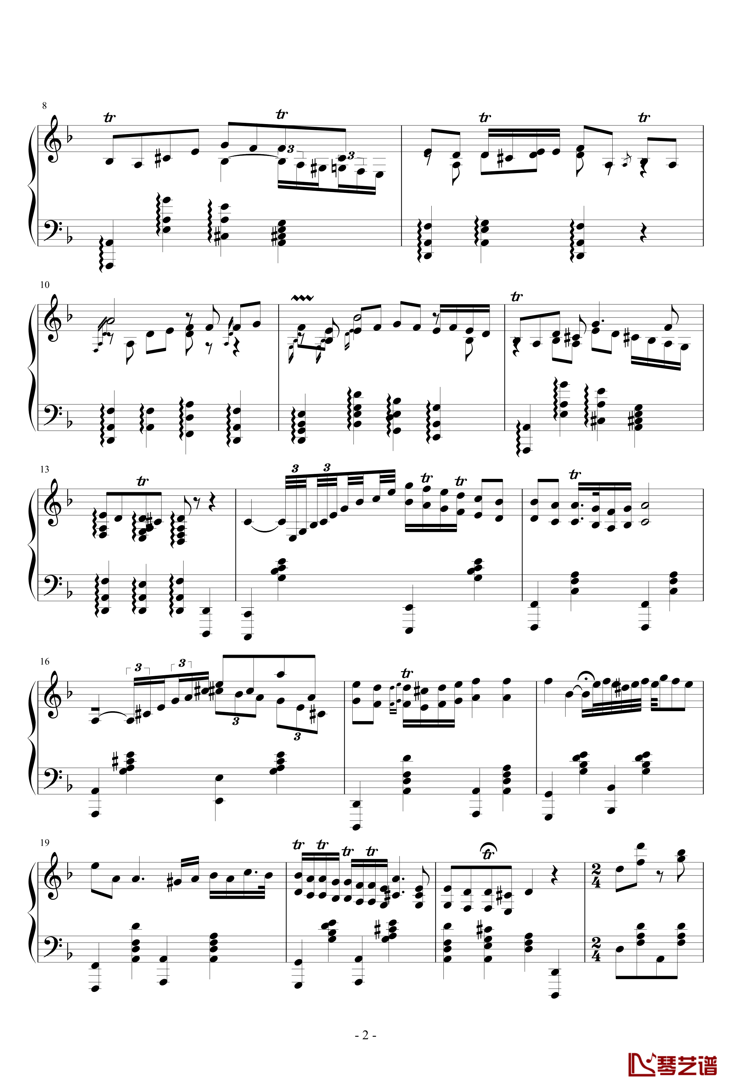 Czardas钢琴谱-查尔达斯-蒙蒂2