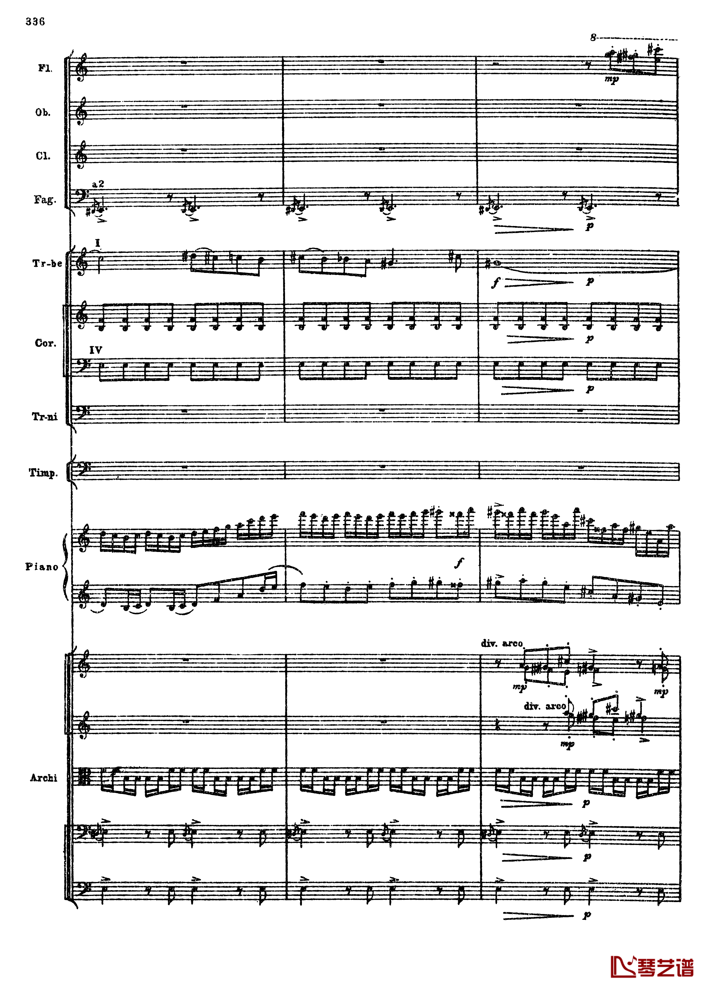 普罗科菲耶夫第三钢琴协奏曲钢琴谱-总谱-普罗科非耶夫68