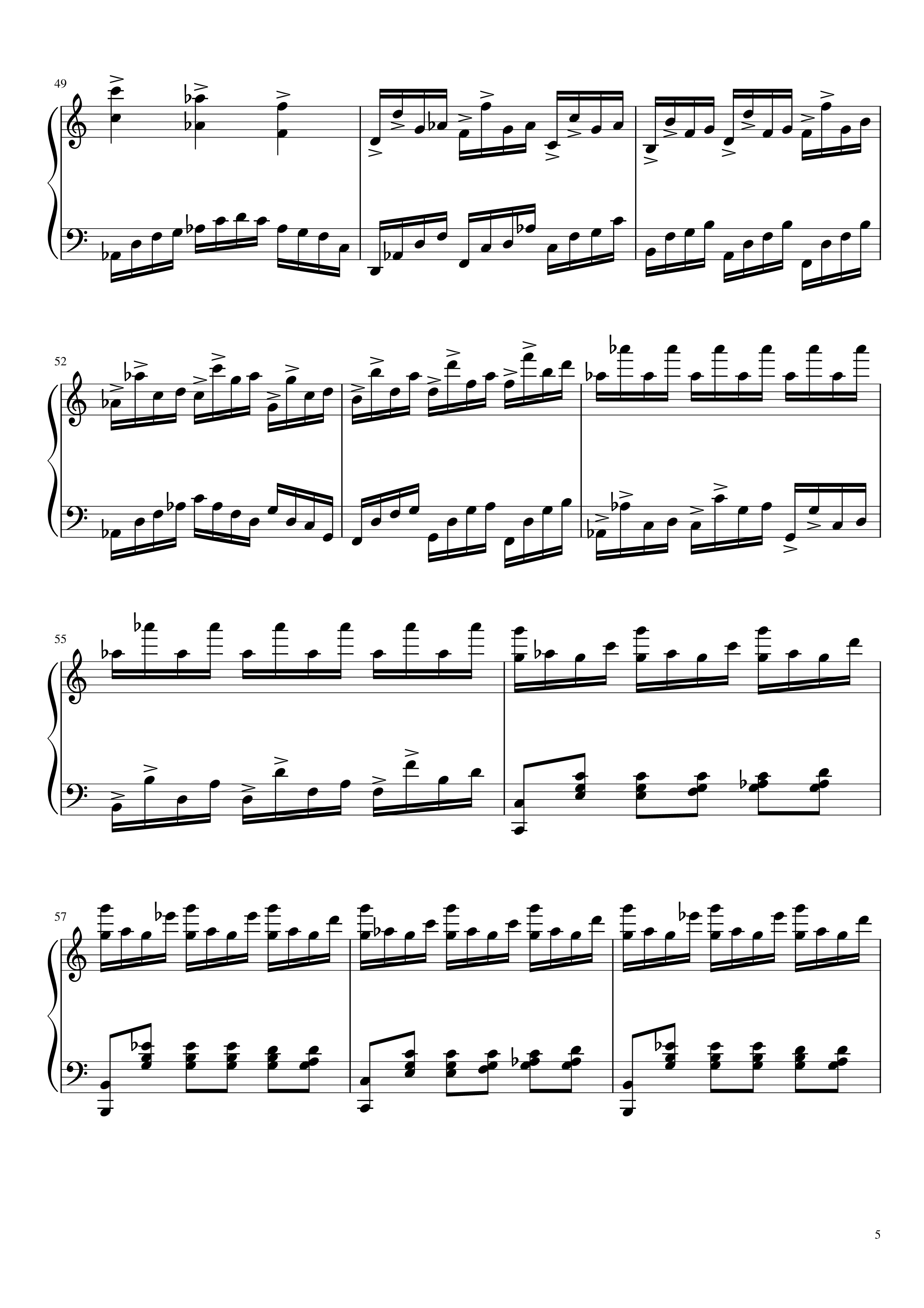 冥2钢琴谱--yewwc5