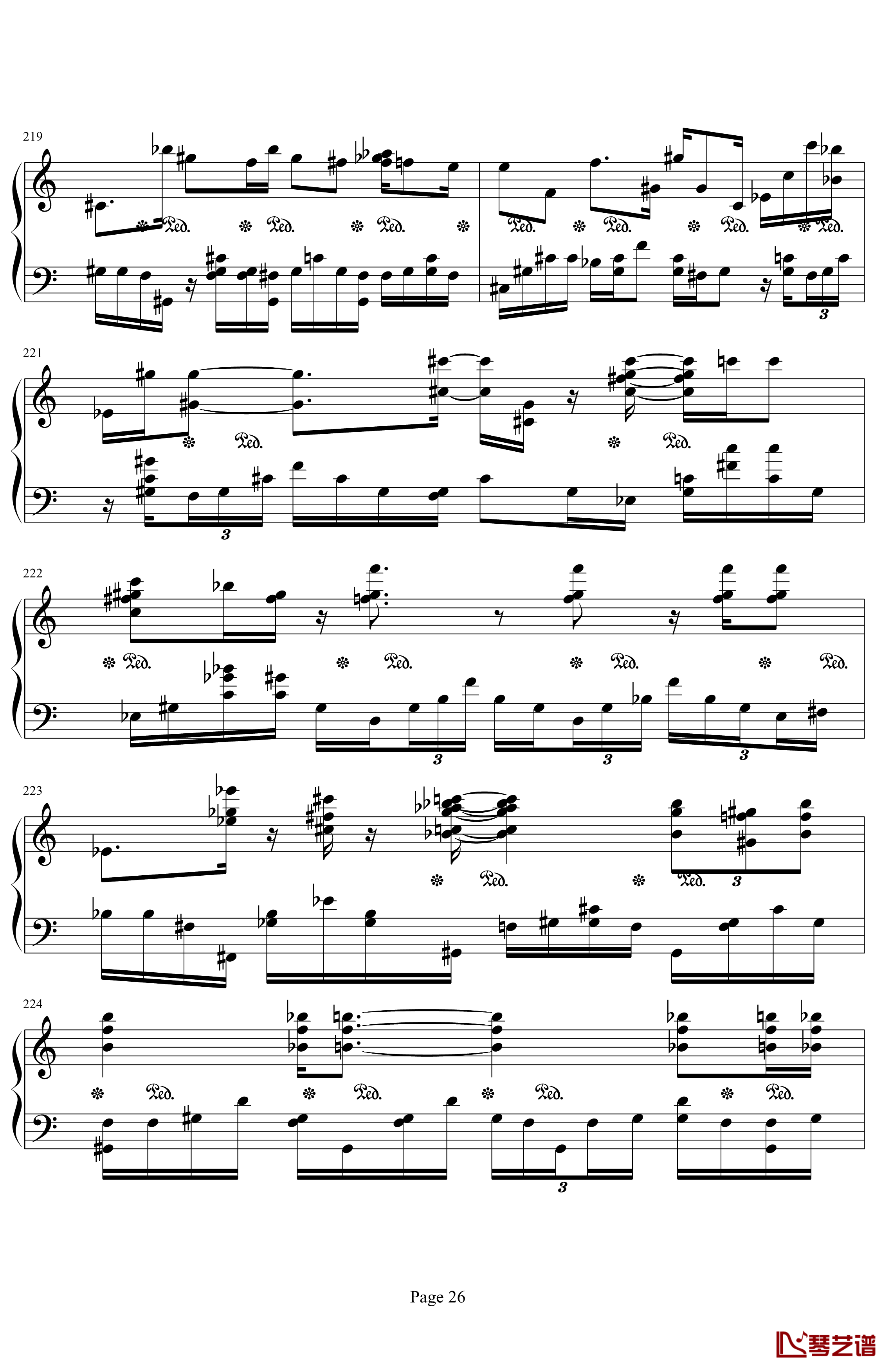 肖邦第二诙谐曲钢琴谱-肖邦-chopin26