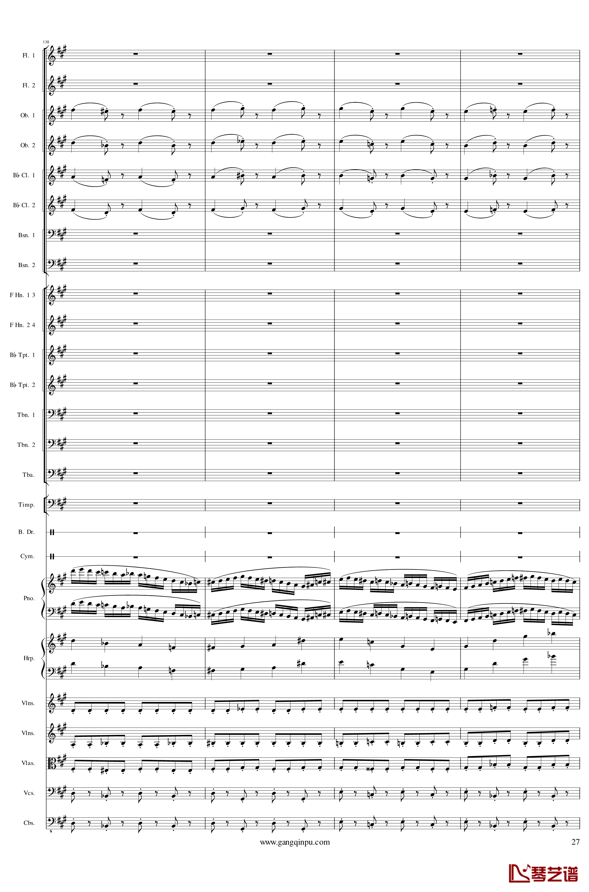 Piano Concerto No.6 in sharp F Minor Op.57 II钢琴谱-一个球27