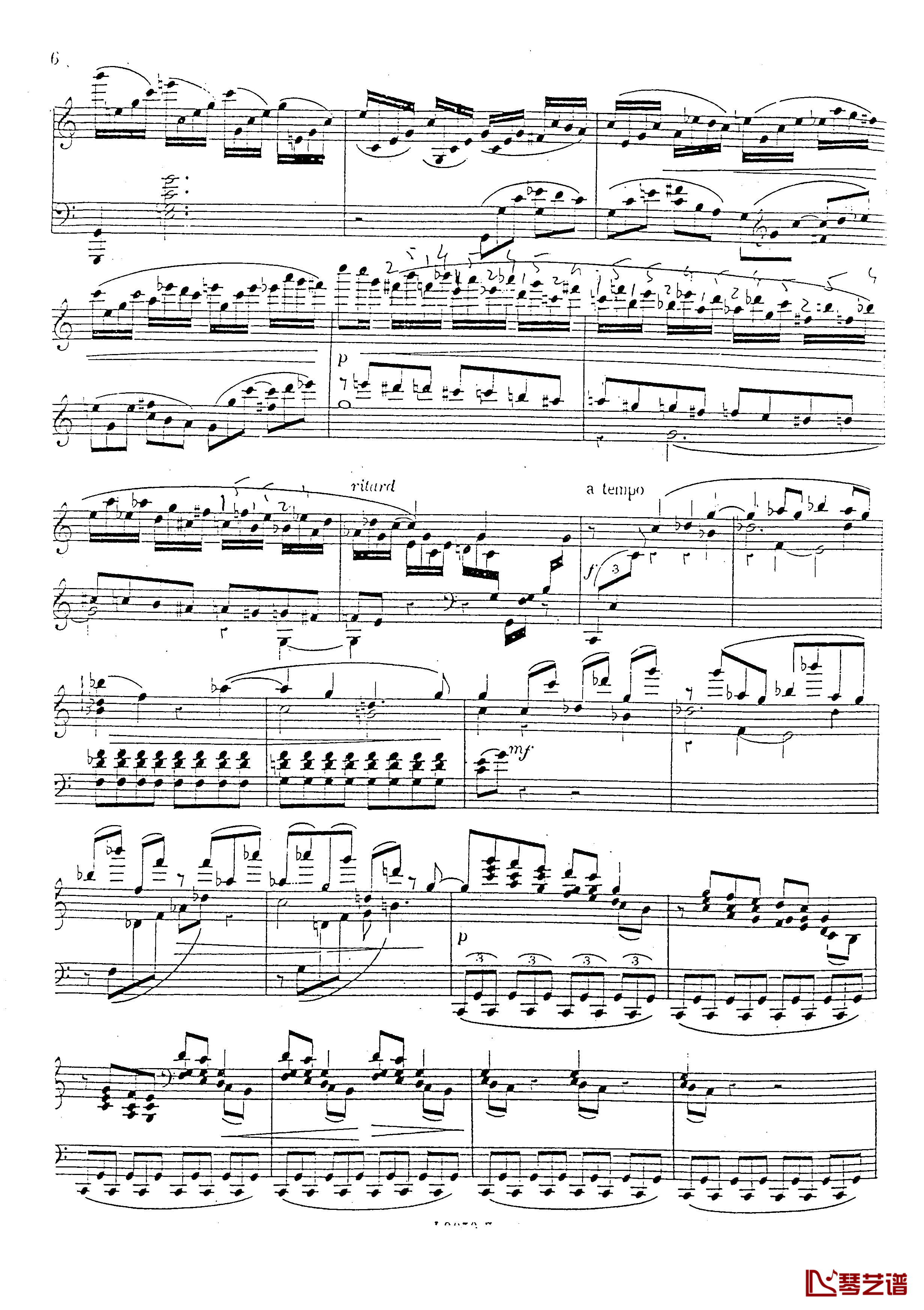 a小调第四钢琴奏鸣曲钢琴谱-安东 鲁宾斯坦- Op.1007